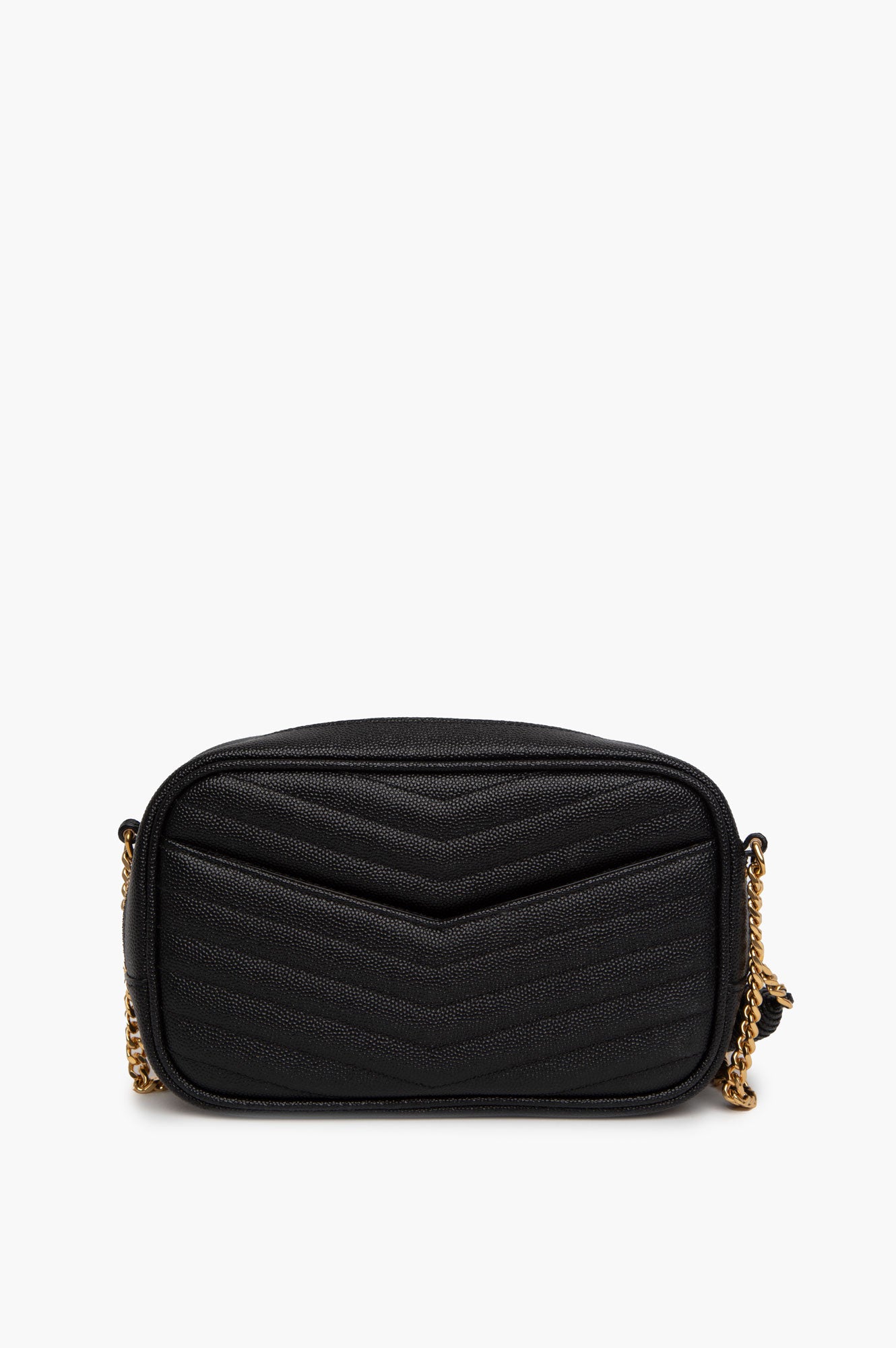 Saint Laurent Black Quilted Camera Bag