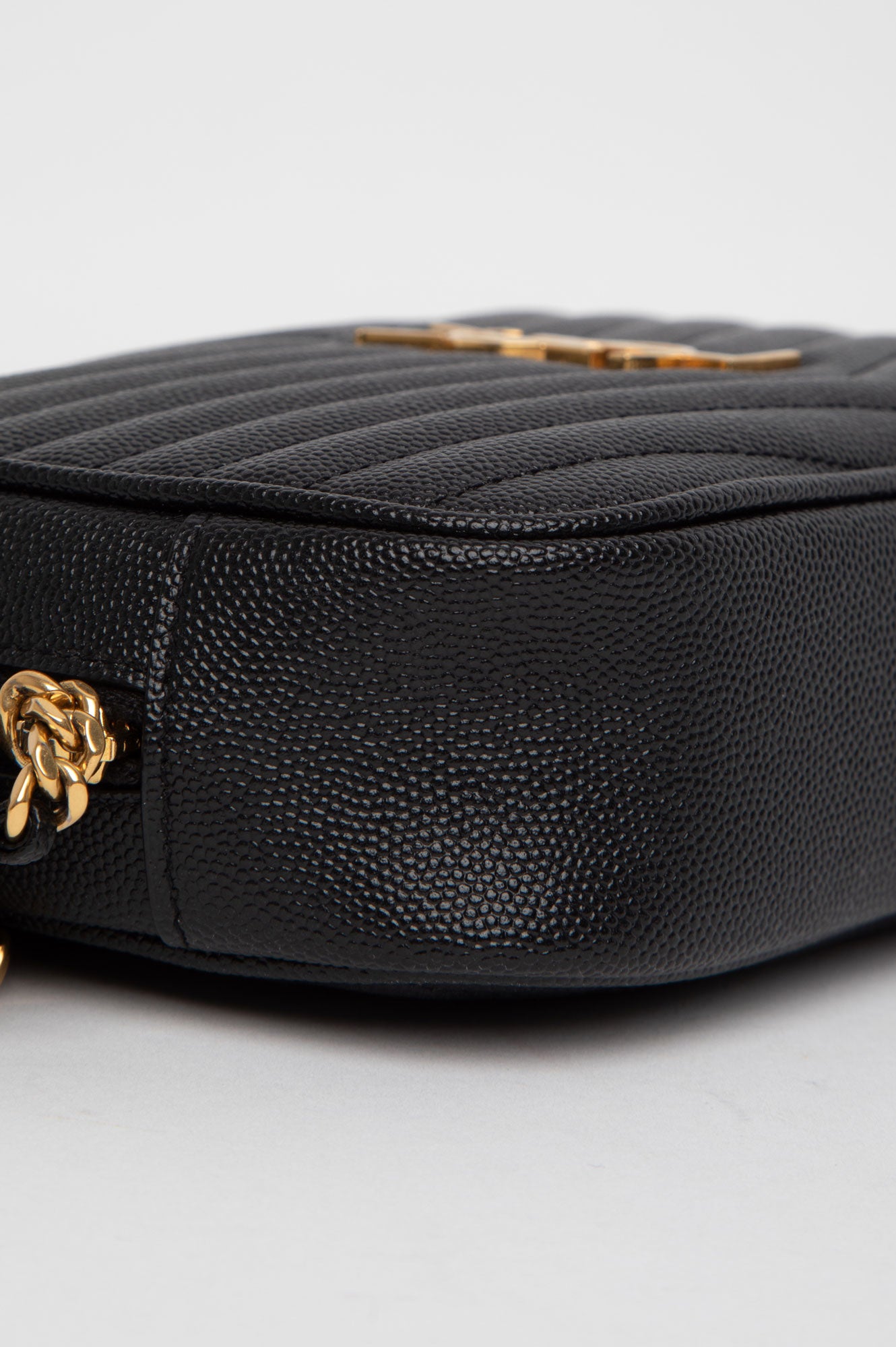 Saint Laurent Black Quilted Camera Bag