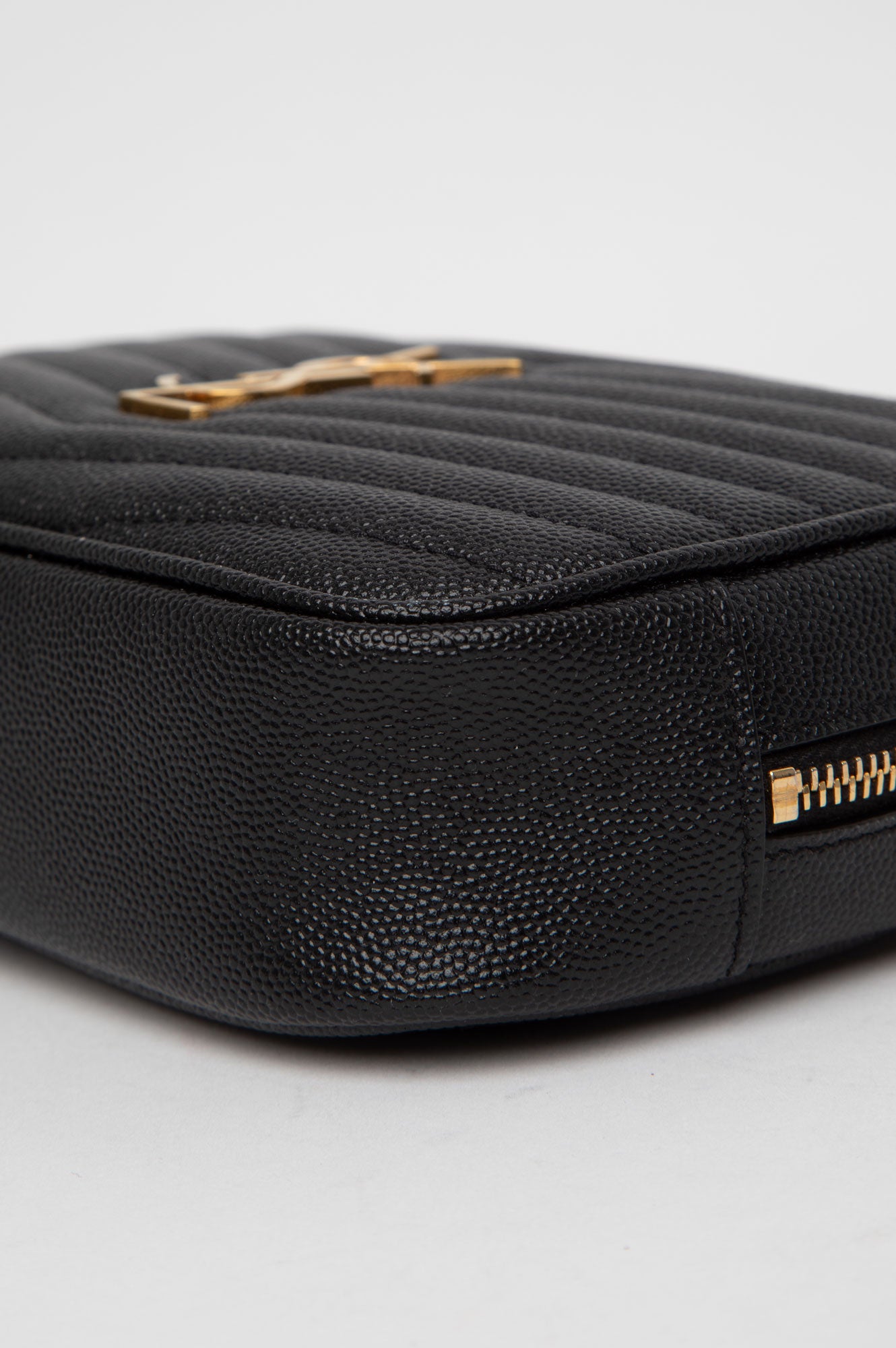 Saint Laurent Black Quilted Camera Bag