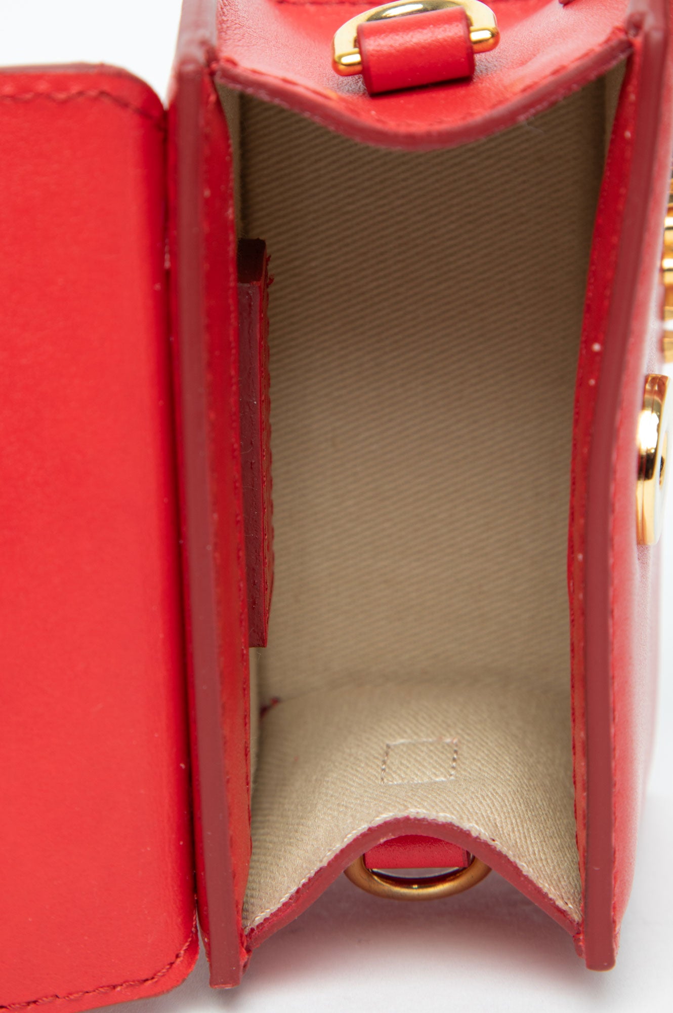Jacquemus Red Le Chiquito Mini Bag With Strap