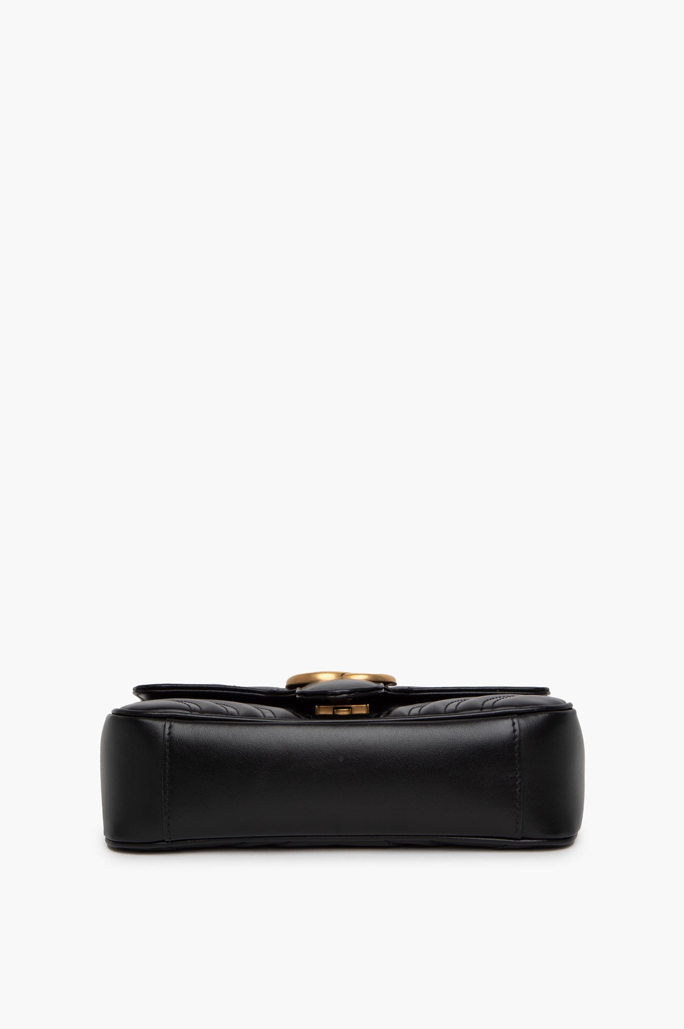 Gucci Black GG Marmont Medium Shoulder Bag