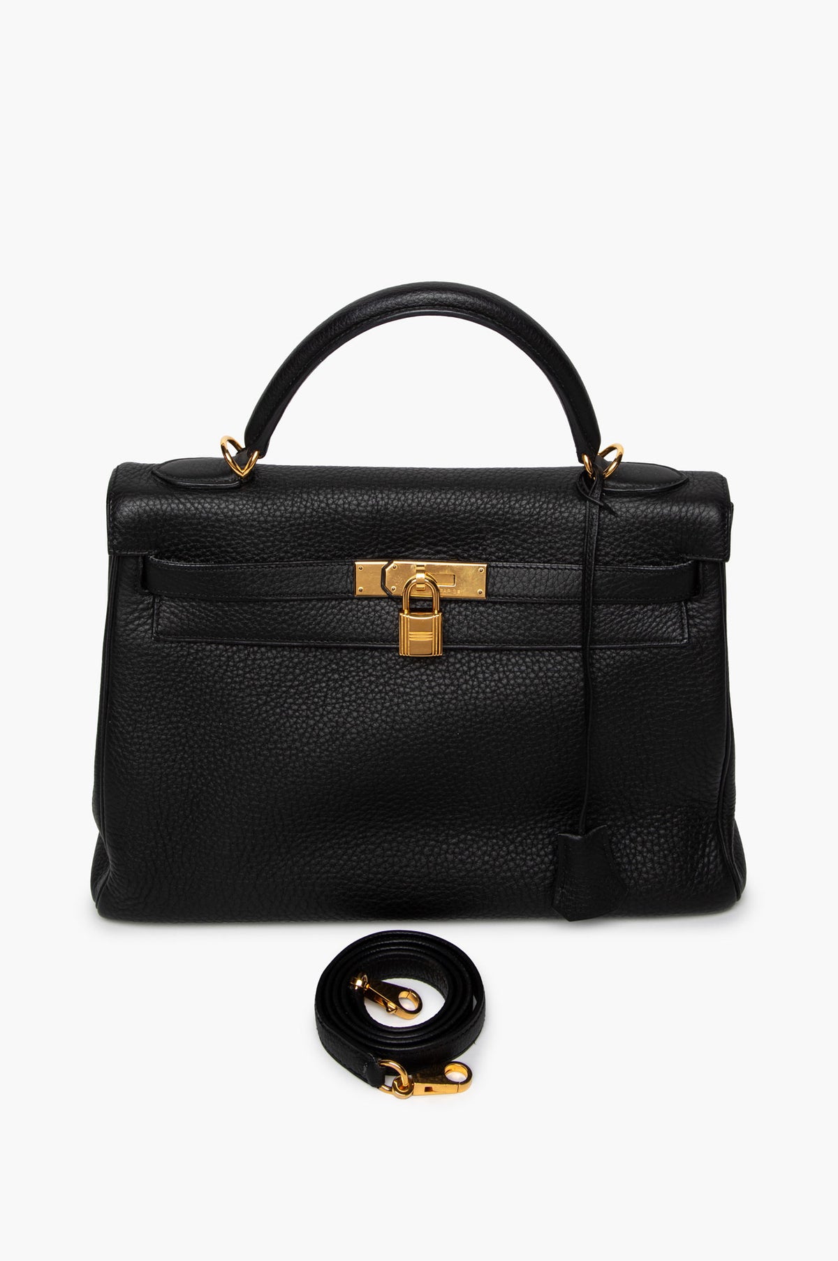 Hermès Kelly 32 Black Togo Leather GHW