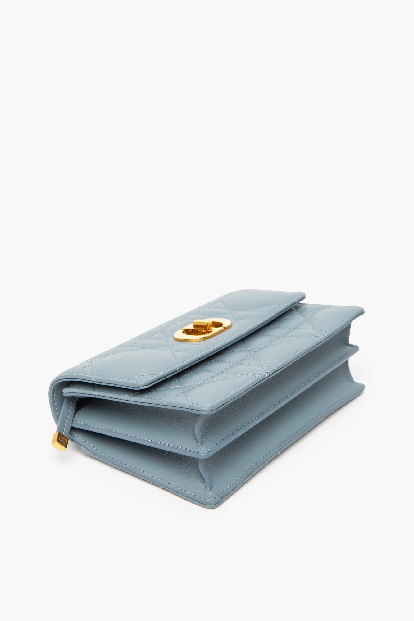 Christian Dior Cloud Blue Cannage Lambskin Miss Caro Bag