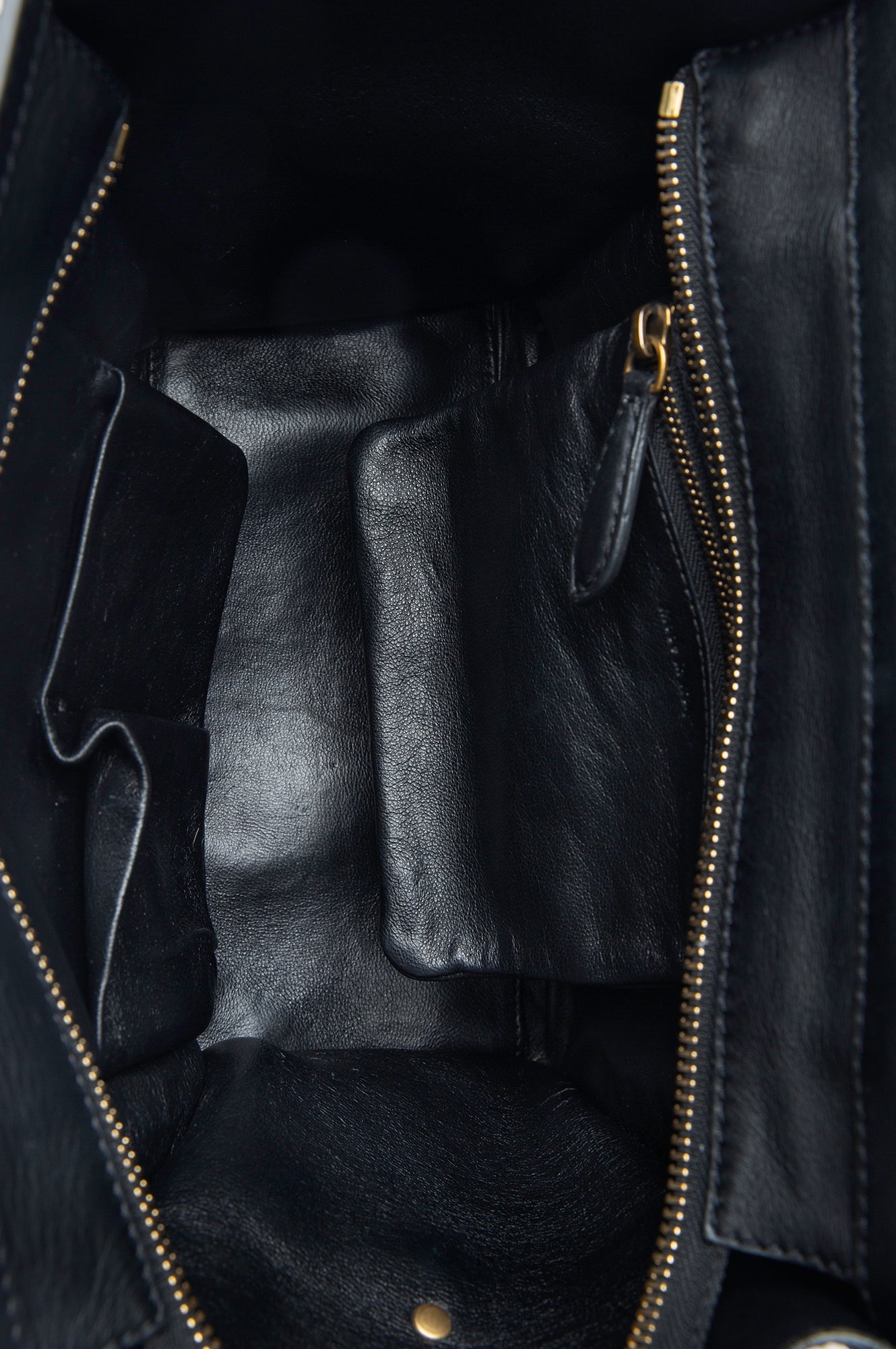 Celine Black Leather Mini Luggage Tote