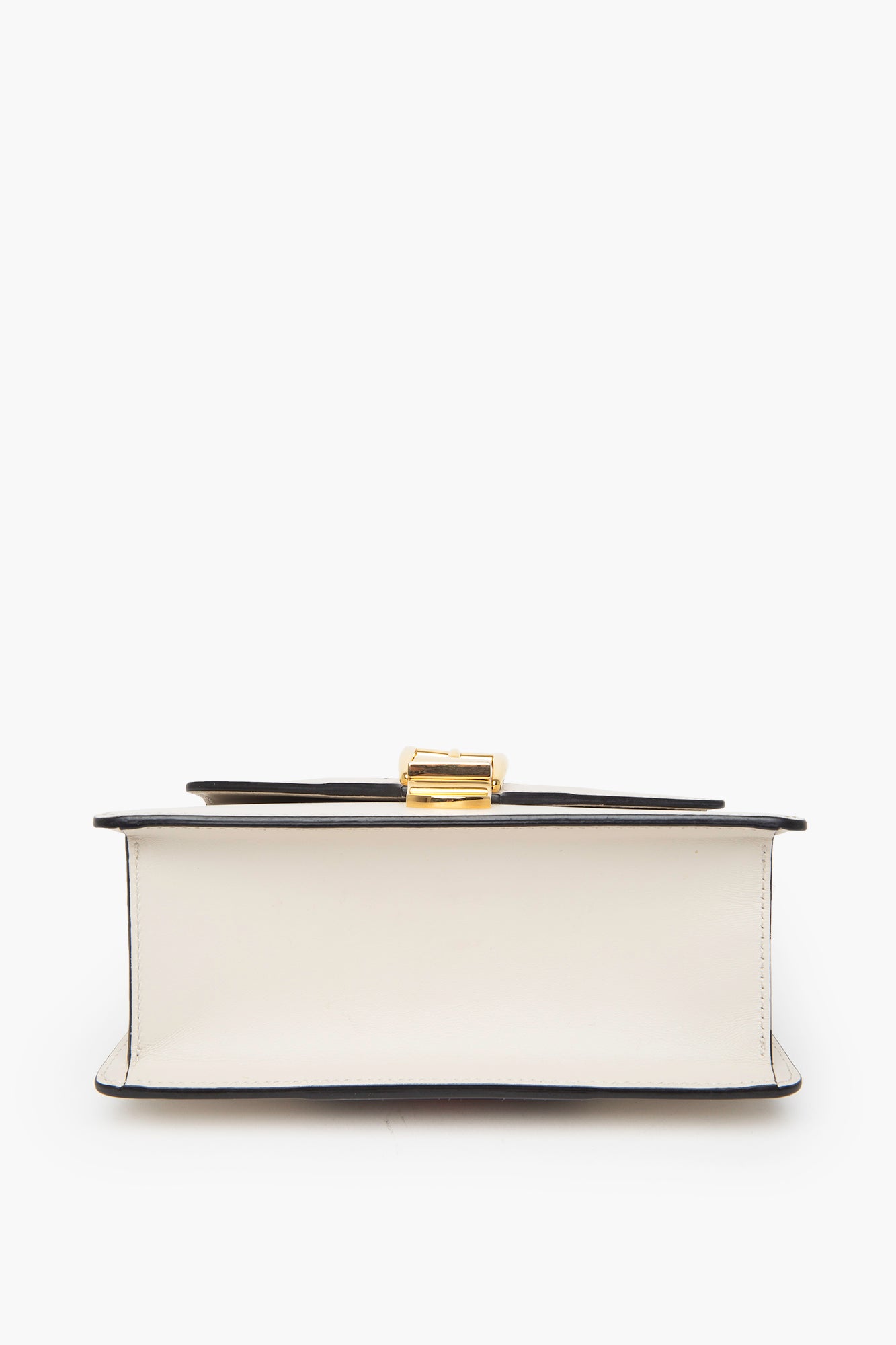 Gucci White Leather Sylvie Mini Top Handle Bag