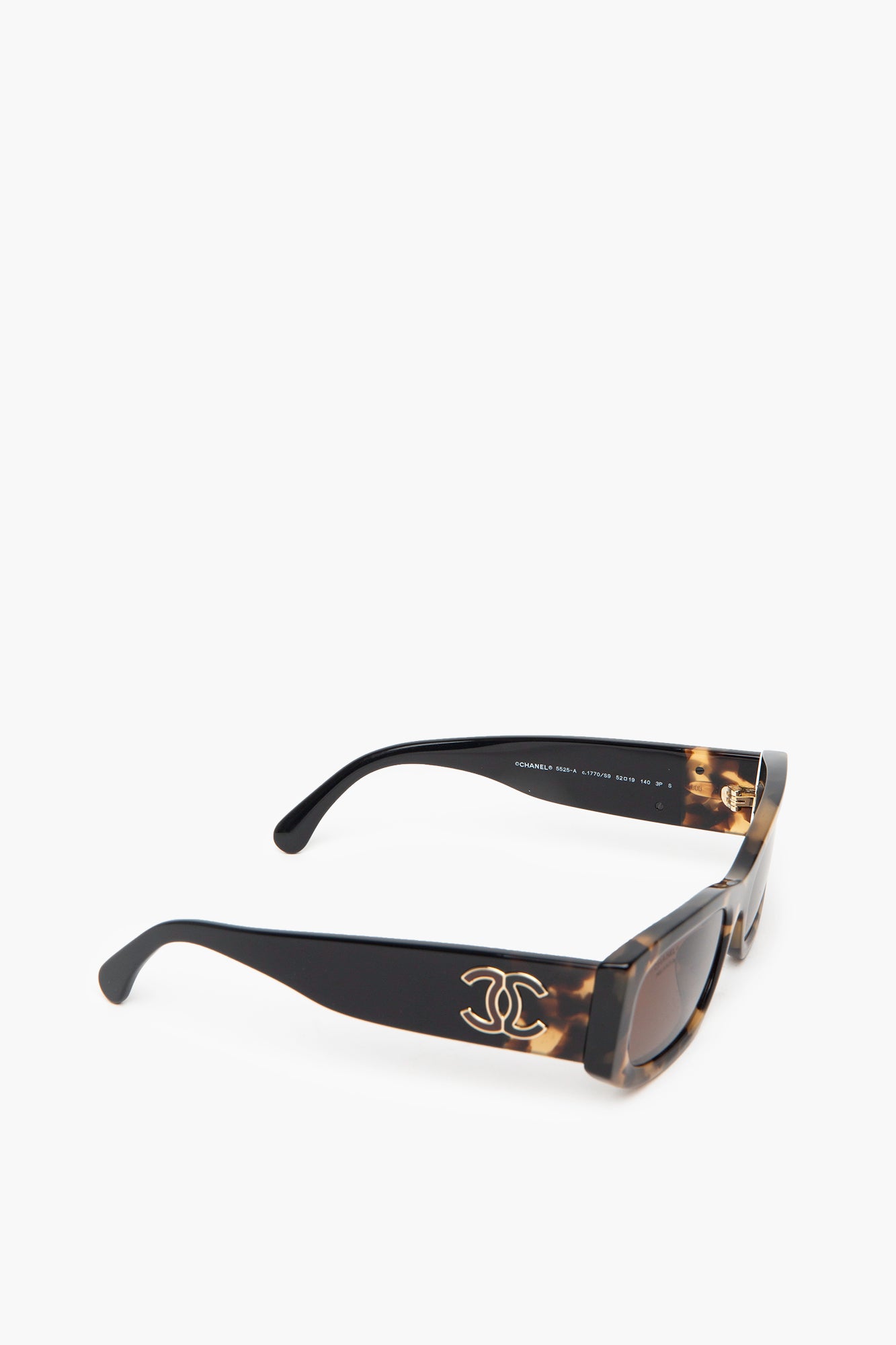Chanel Tortoise Rectangle Sunglasses