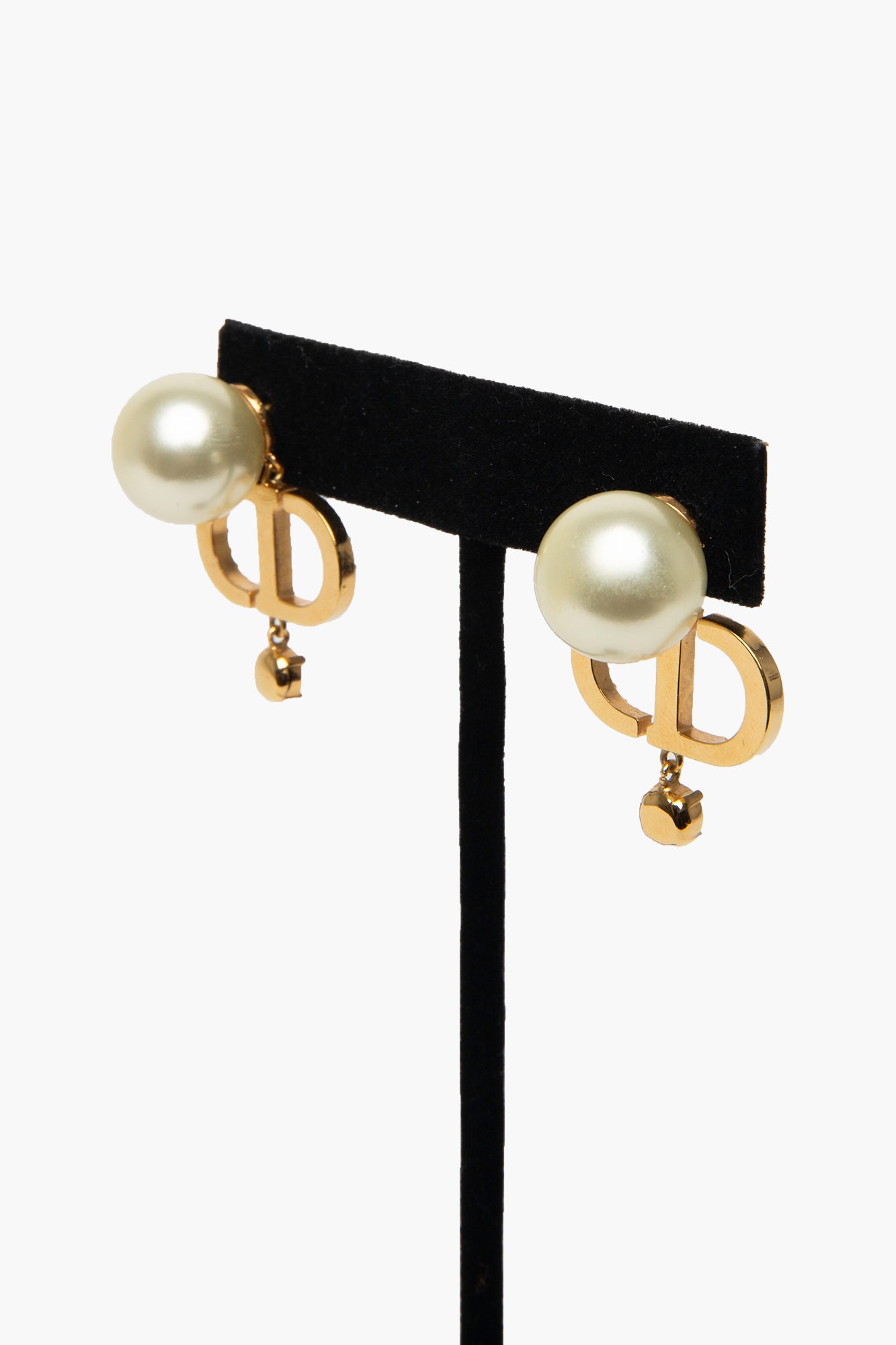 Christian Dior Tribales Pearl CD Earrings