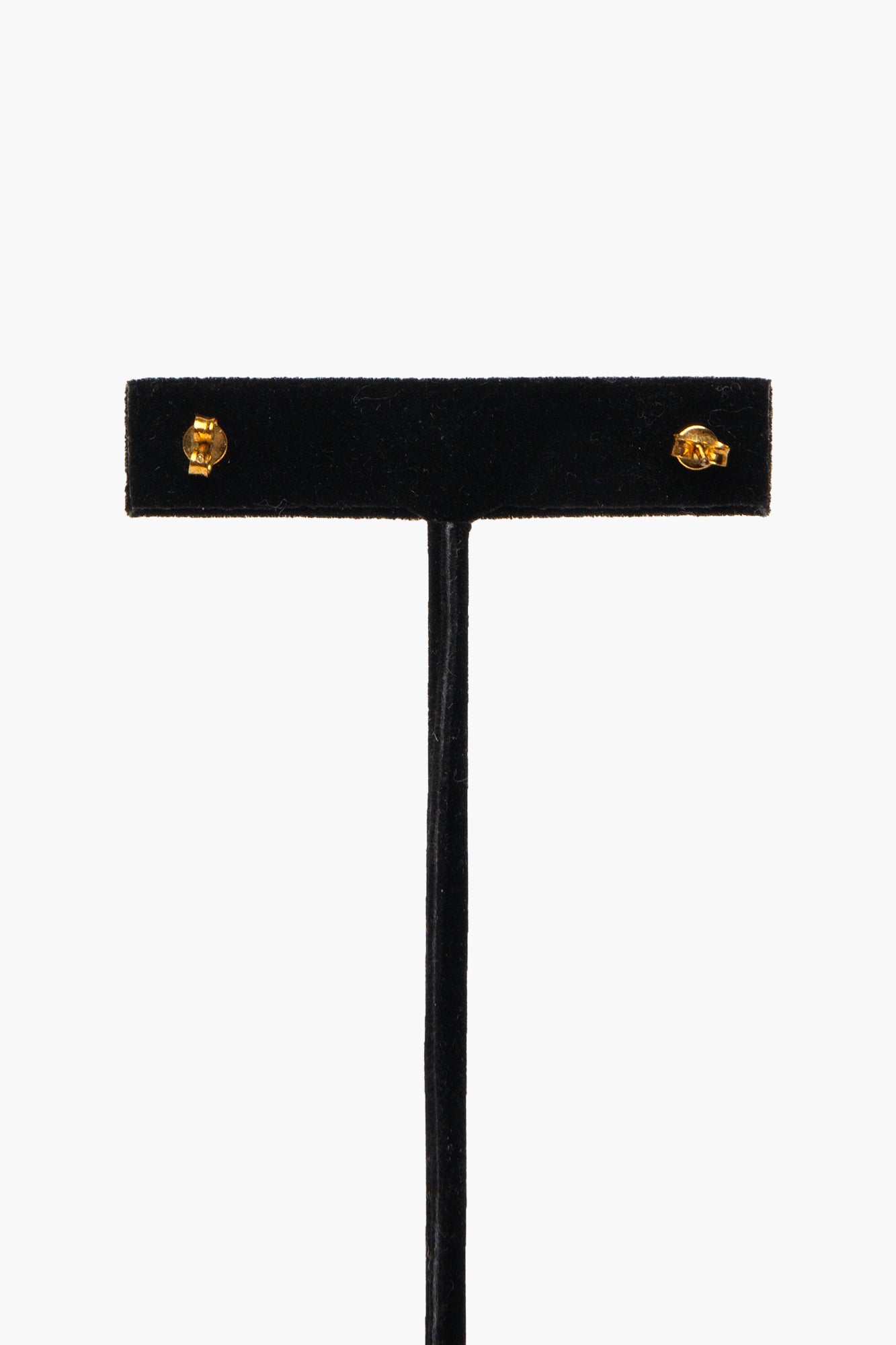 Versace Gold Tone Medusa Stud Earrings