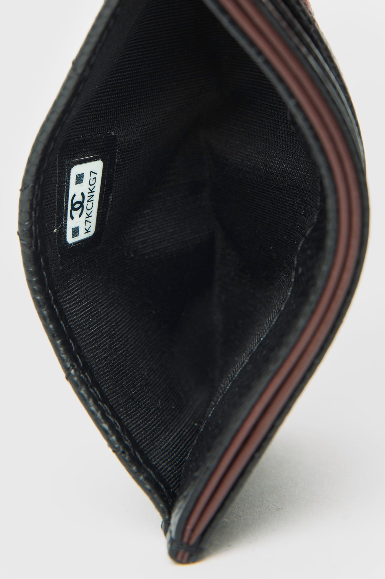 Chanel Quilted Black Caviar Leather Classic Card Holder