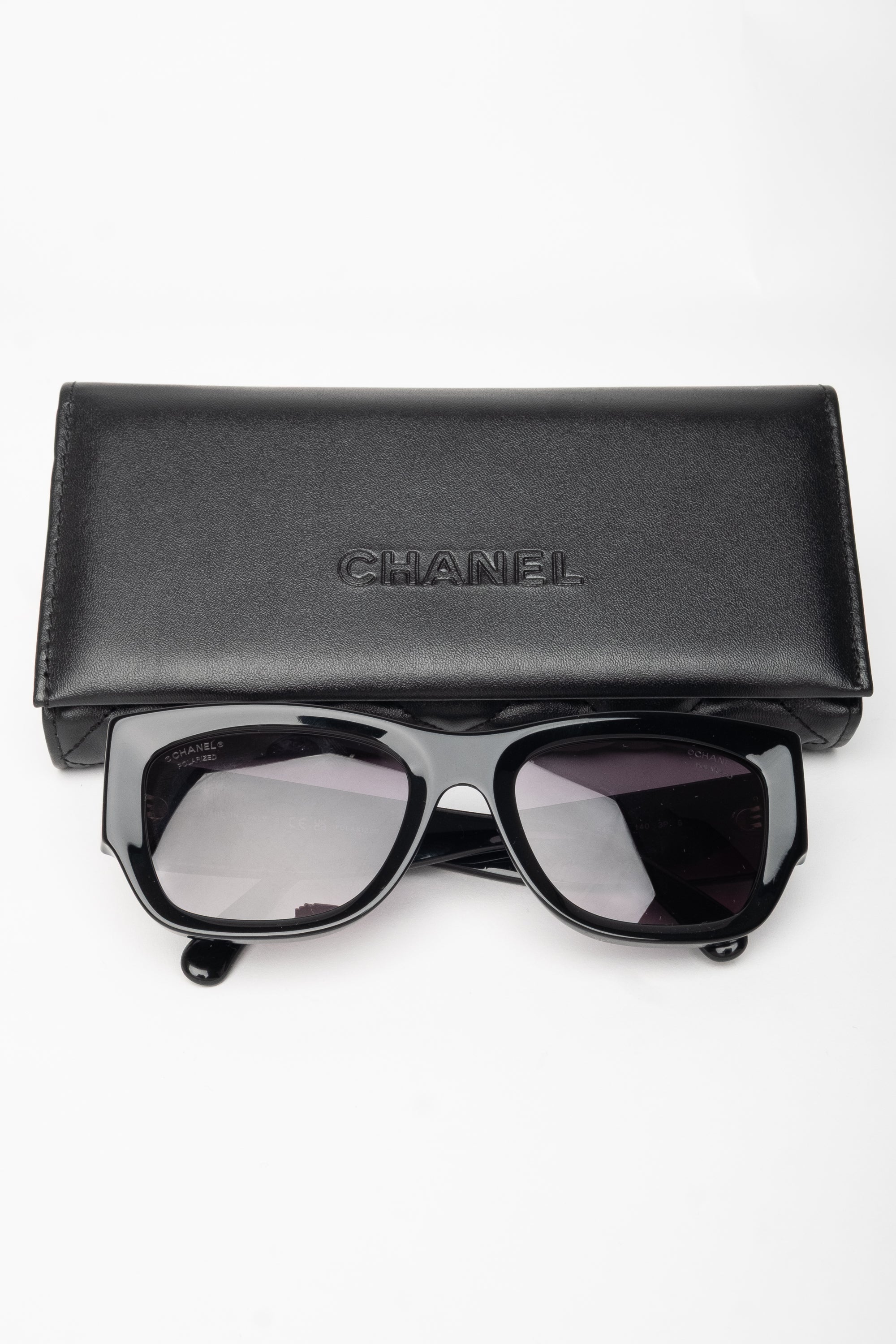 Chanel Black With Logo Sunglasses