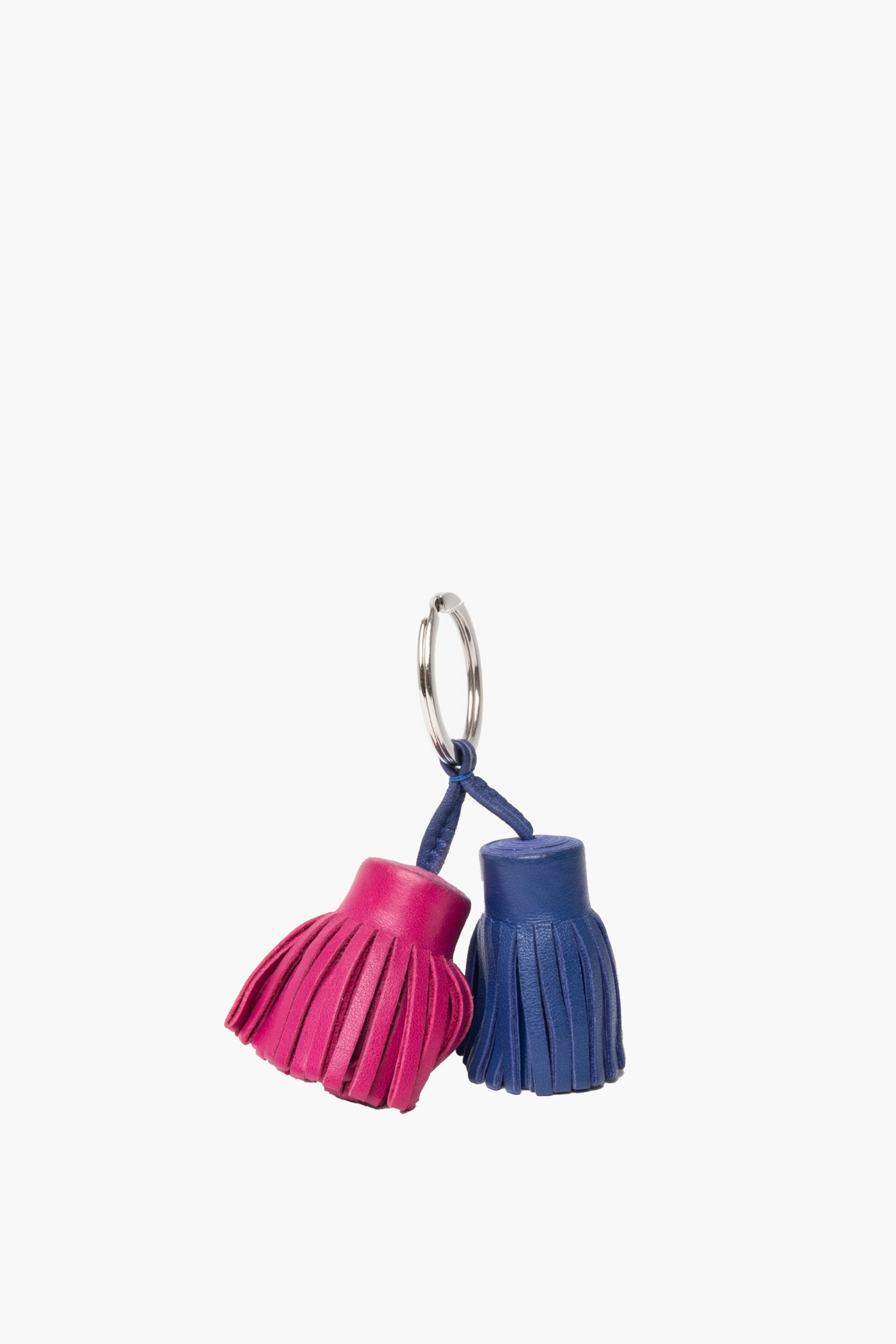 Hermes Blue and Purple Key Chain