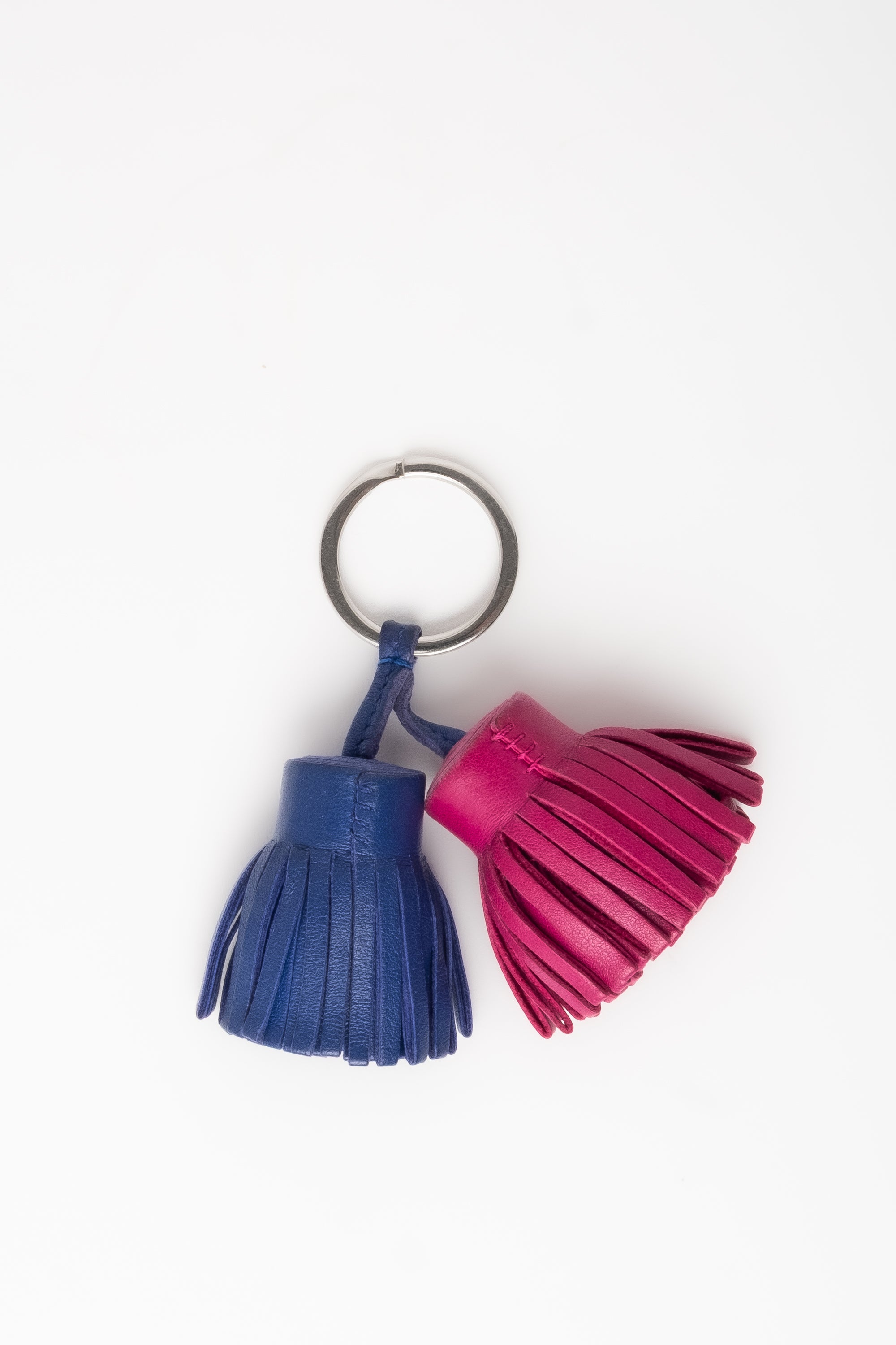 Hermes Blue and Purple Key Chain