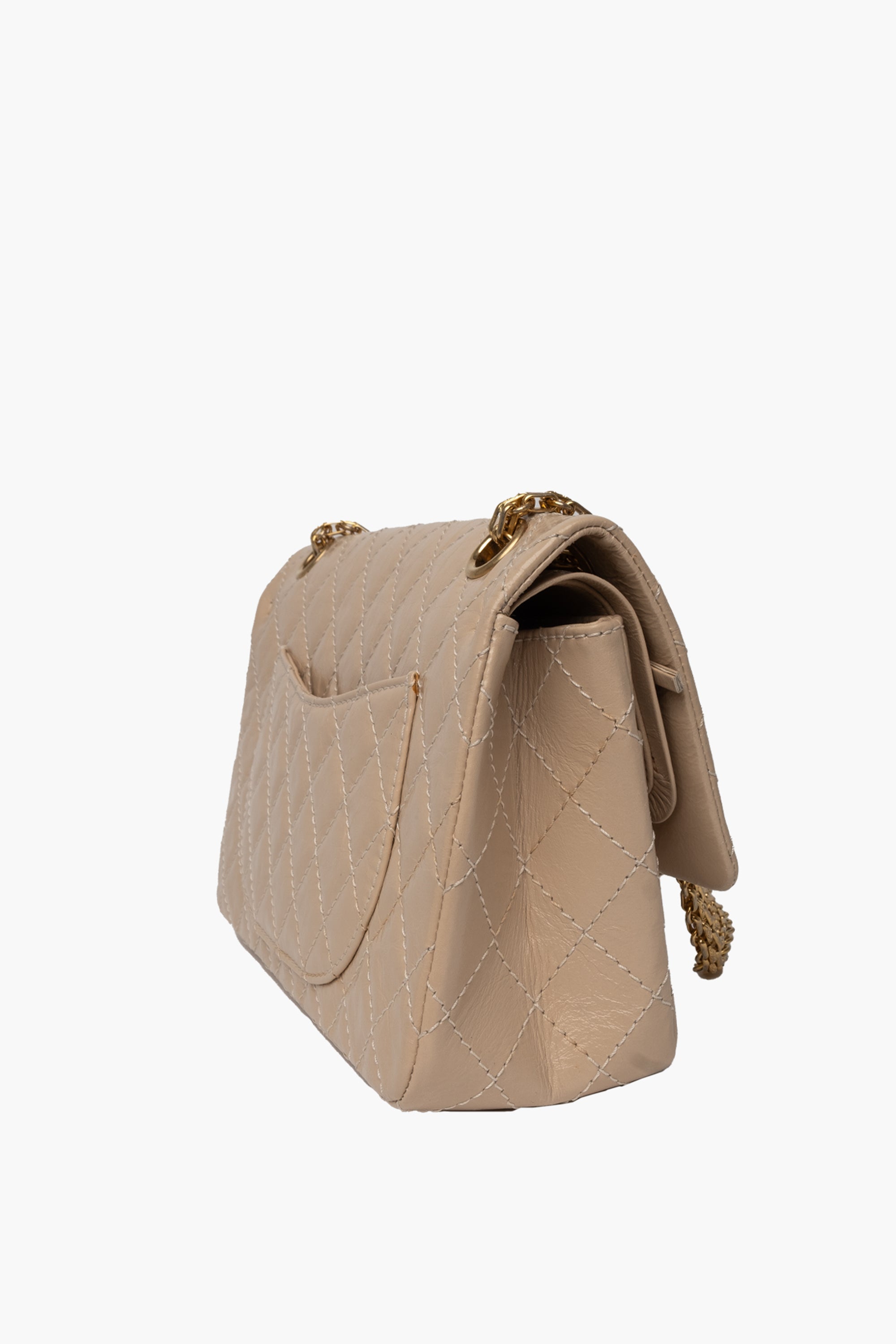 Chanel Beige 2.55 Reissue Double Flap Bag