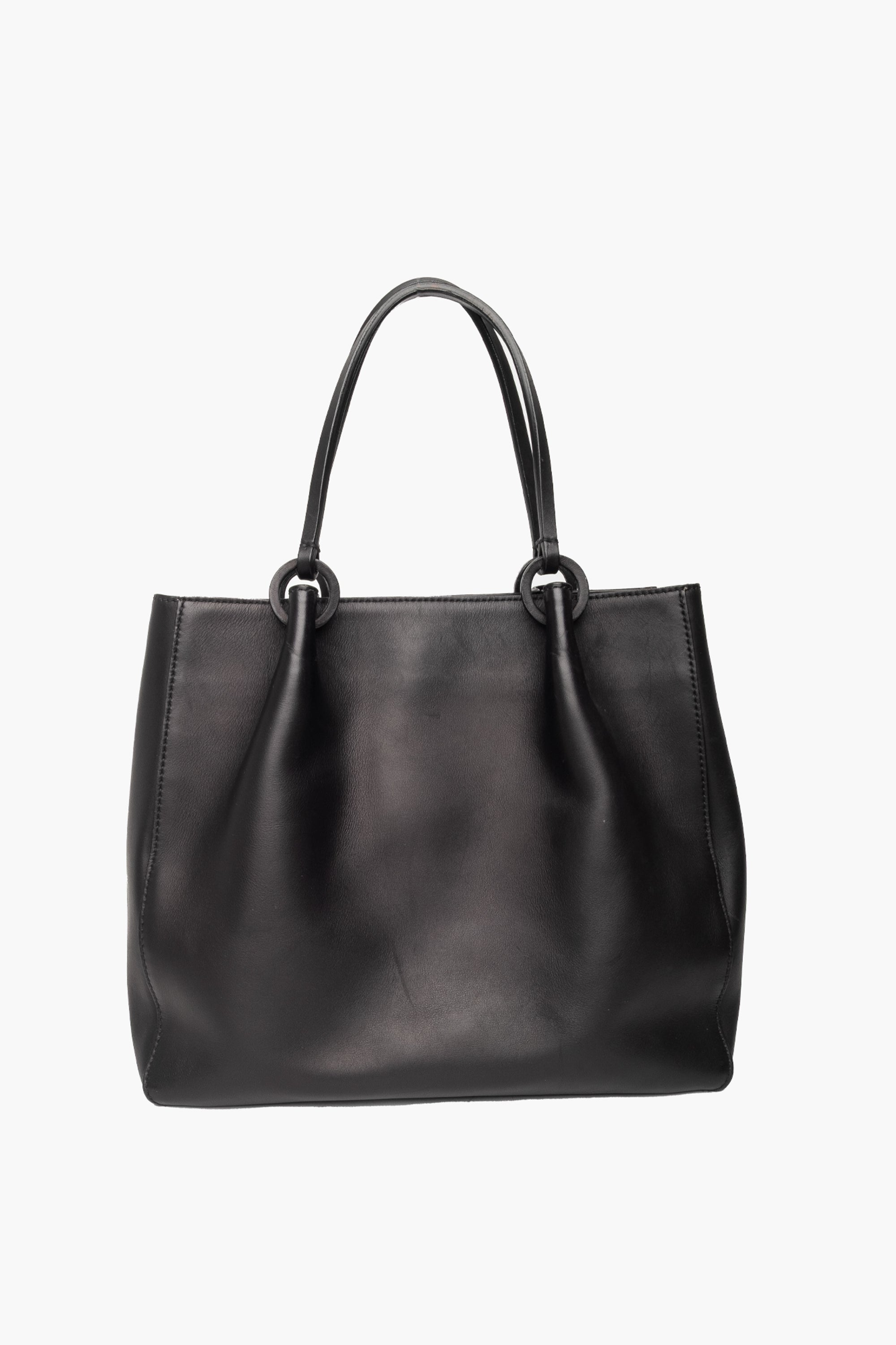Gucci Black Leather Tote