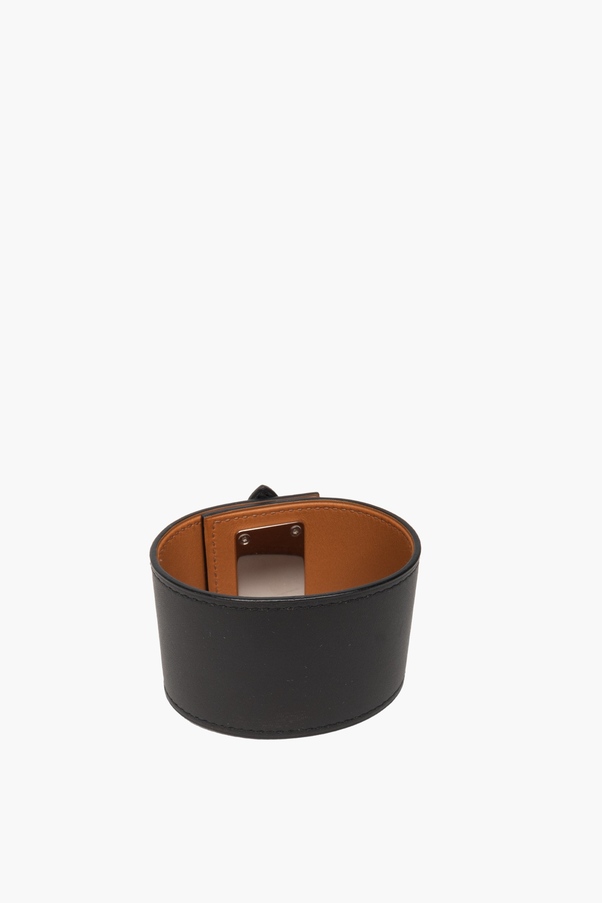 Hermes Black Leather Bracelet