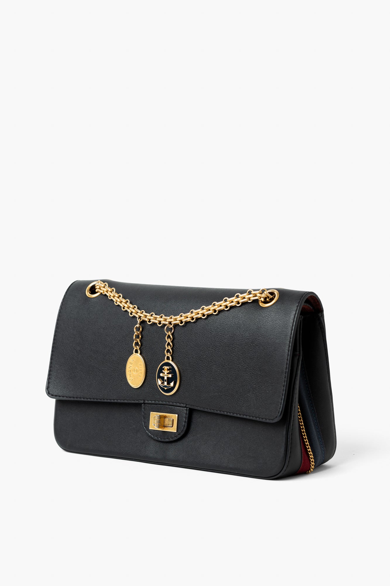 Chanel Black Medallion 2.55 Reissue Double Flap Medium Bag