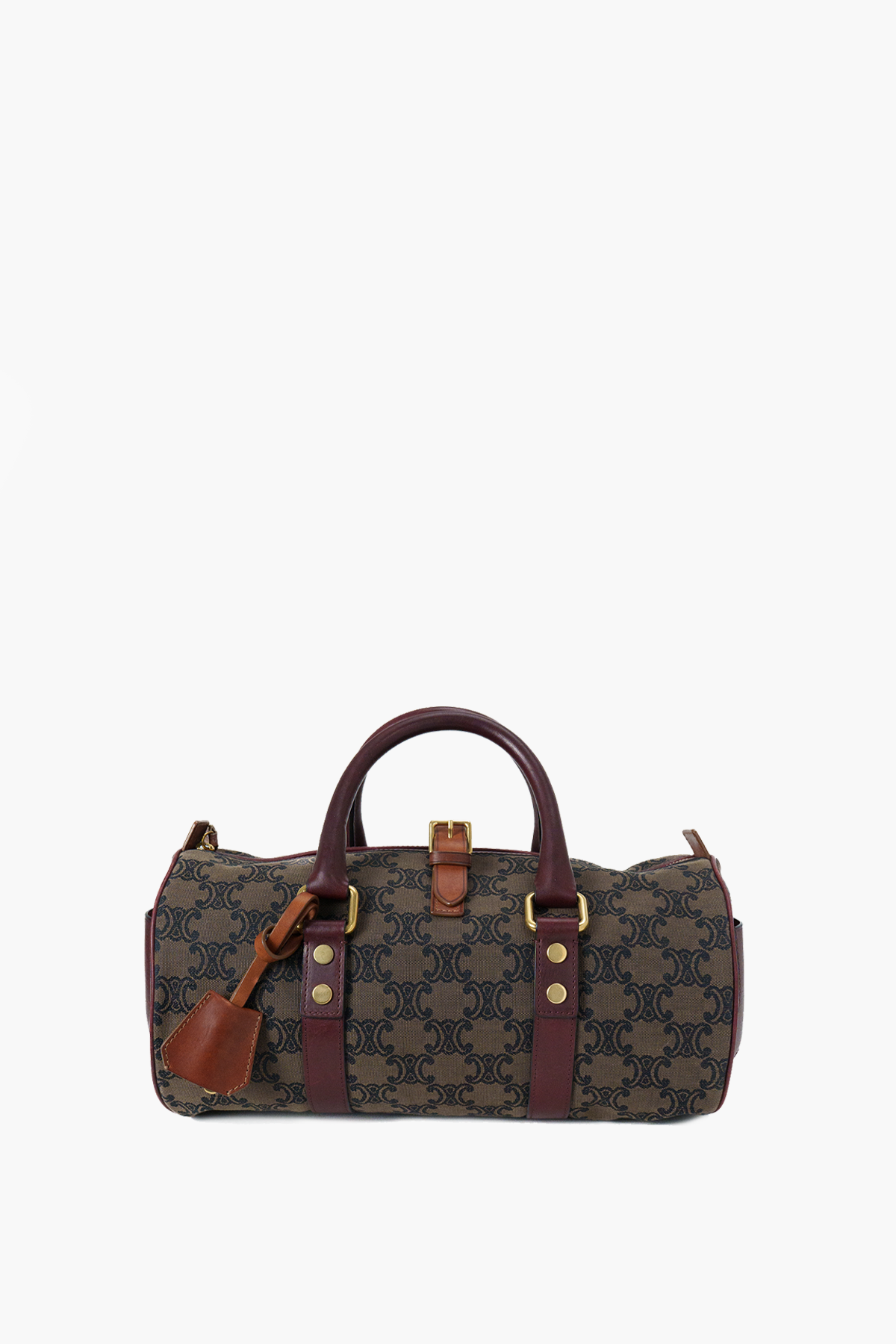 Celine Macadam Canvas Boston Bag