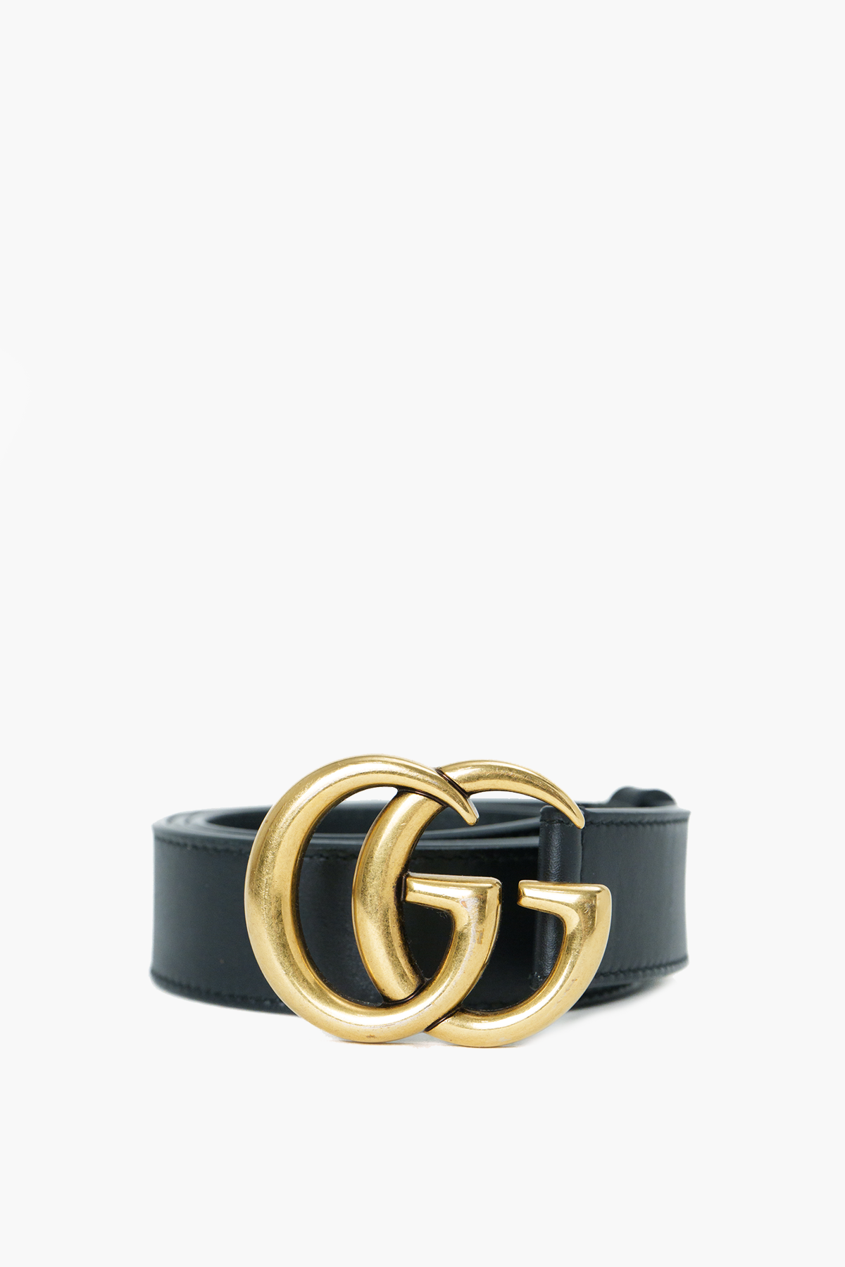 Gucci GG Marmont Black Belt Size 75