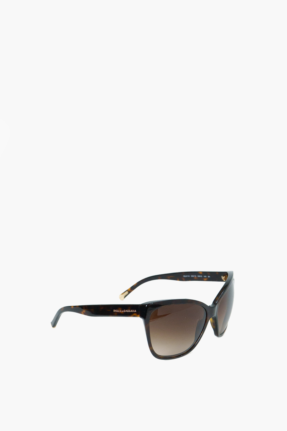 D&G Tortoiseshell Round Gradient Sunglasses