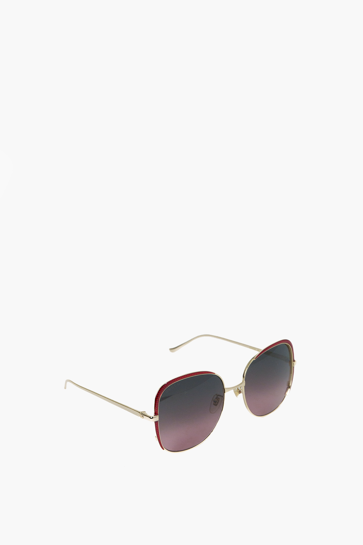 Gucci Gold Square Oversized GG0400S Sunglasses