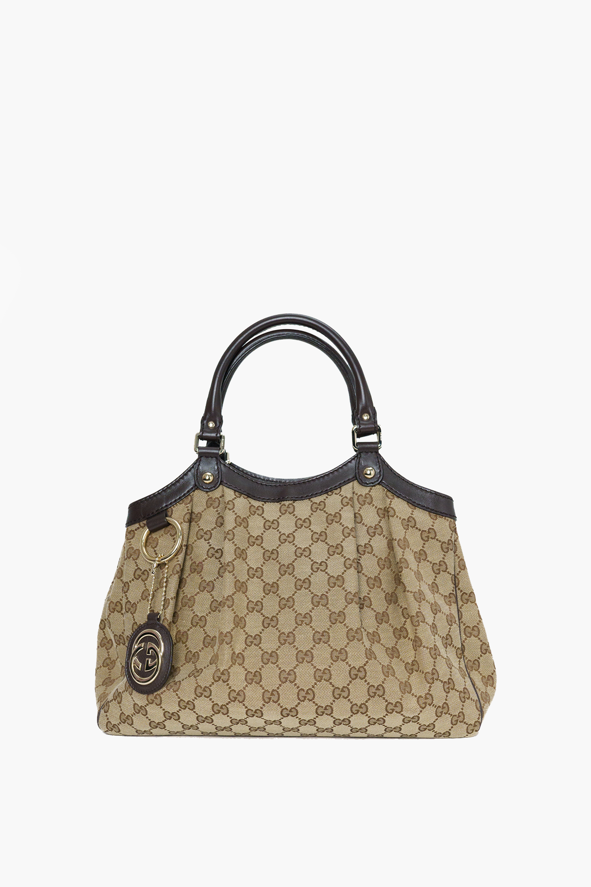 Gucci Beige GG Canvas Medium Sukey Tote