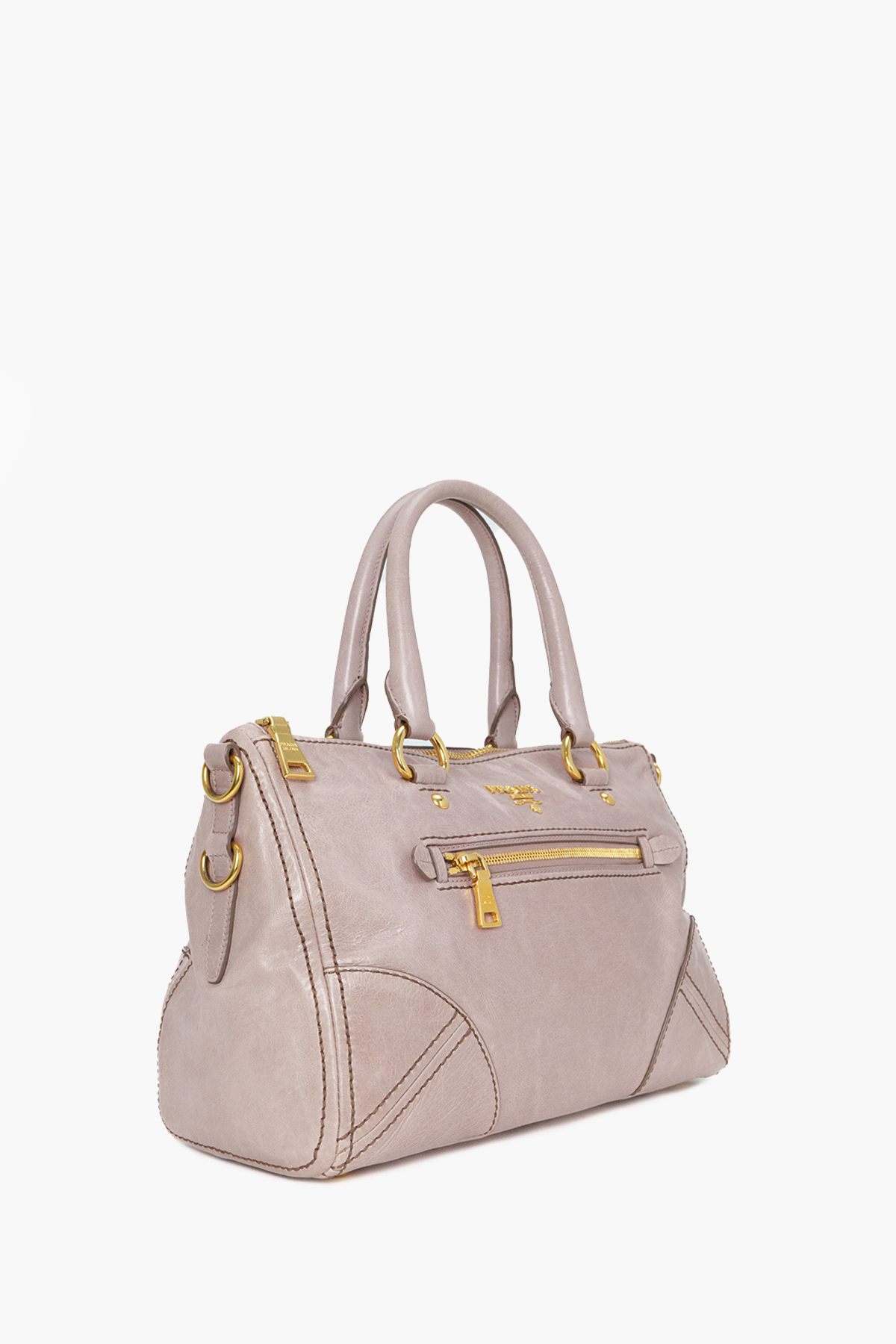 Prada Pink Vitello Shine Satchel