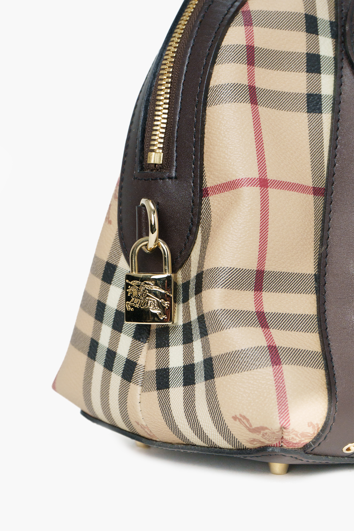 Burberry Haymarket Check Thornley Satchel