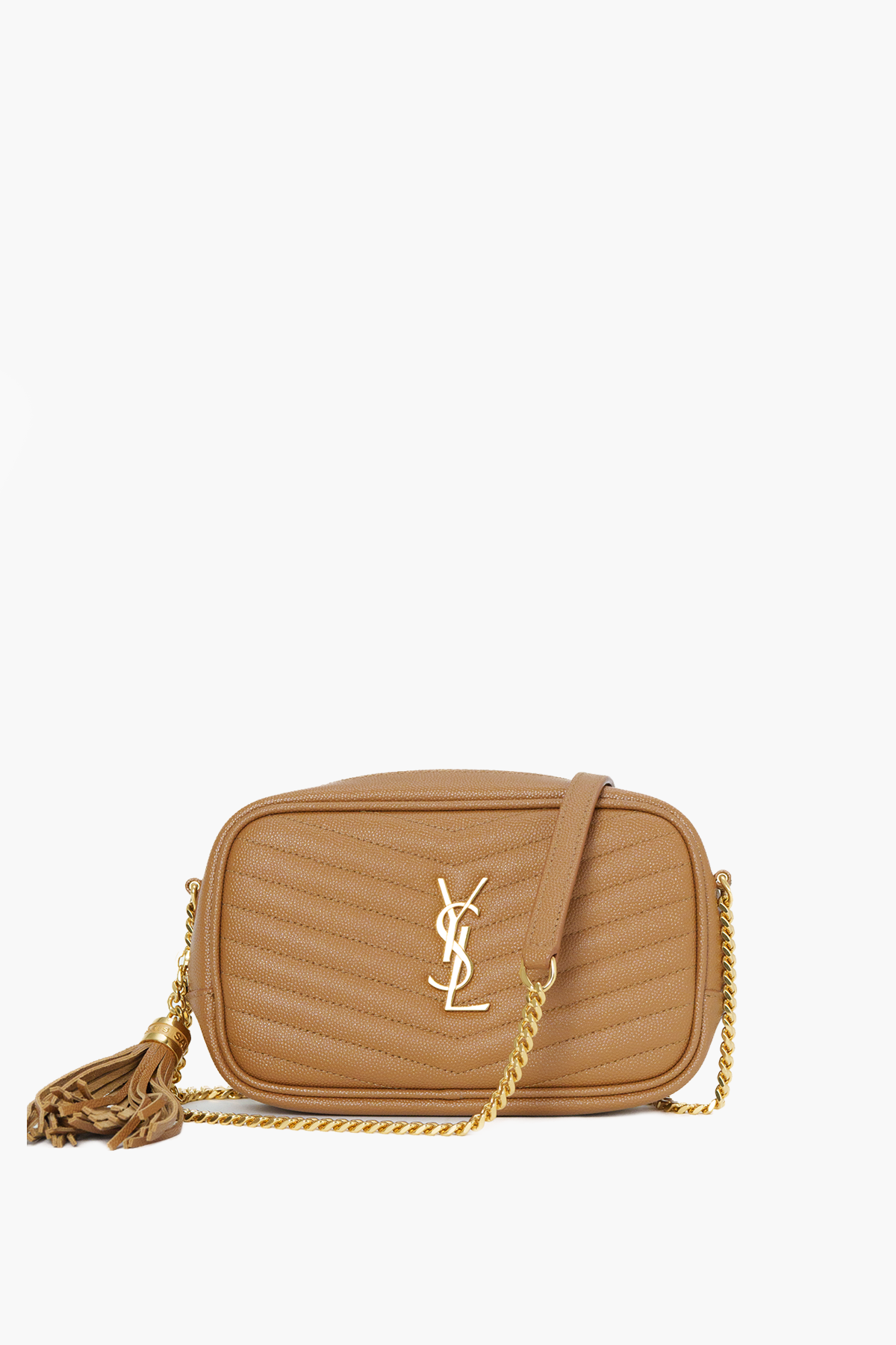 Saint Laurent Camel Mini Lou Camera Bag