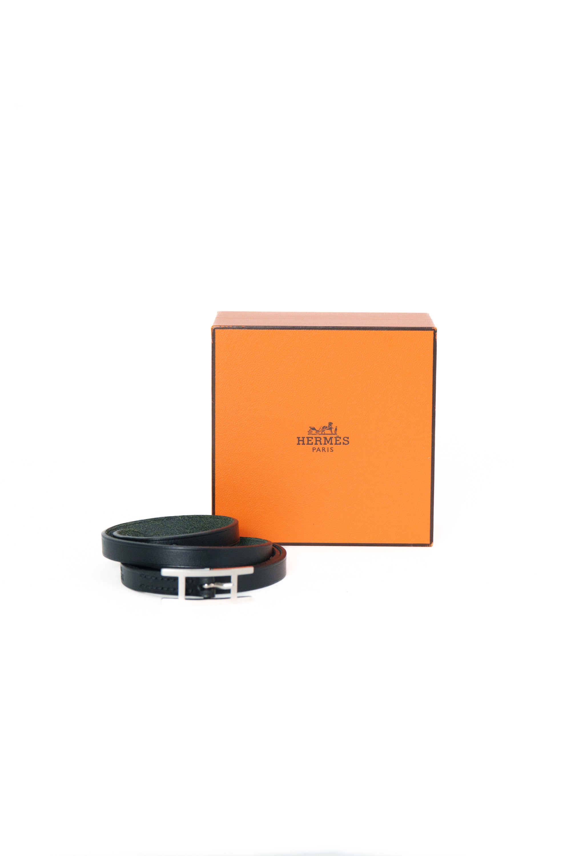 Hermes Black Behapi 3 Tour Bracelet