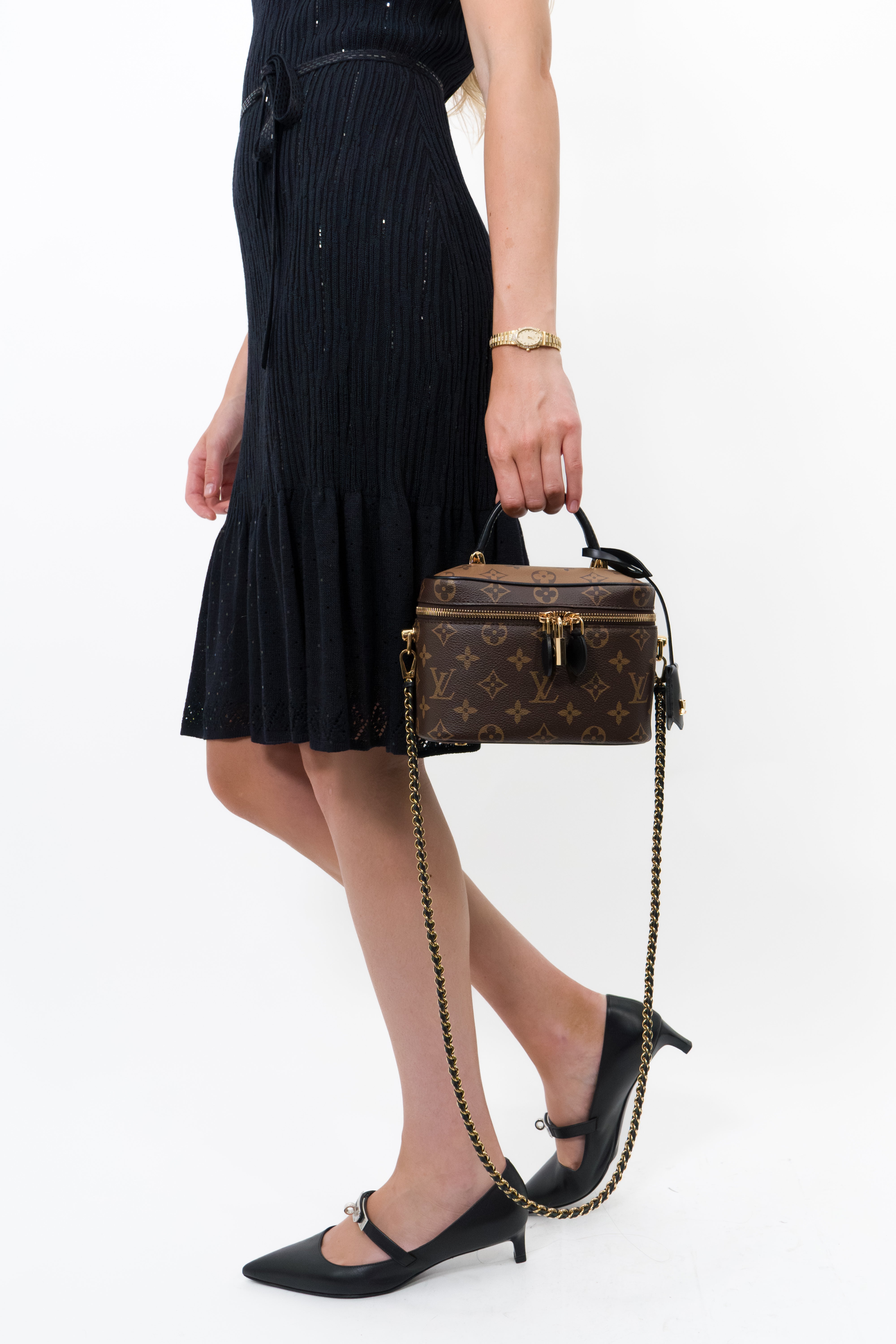 Louis Vuitton Brown Monogram Reverse Vanity PM Bag