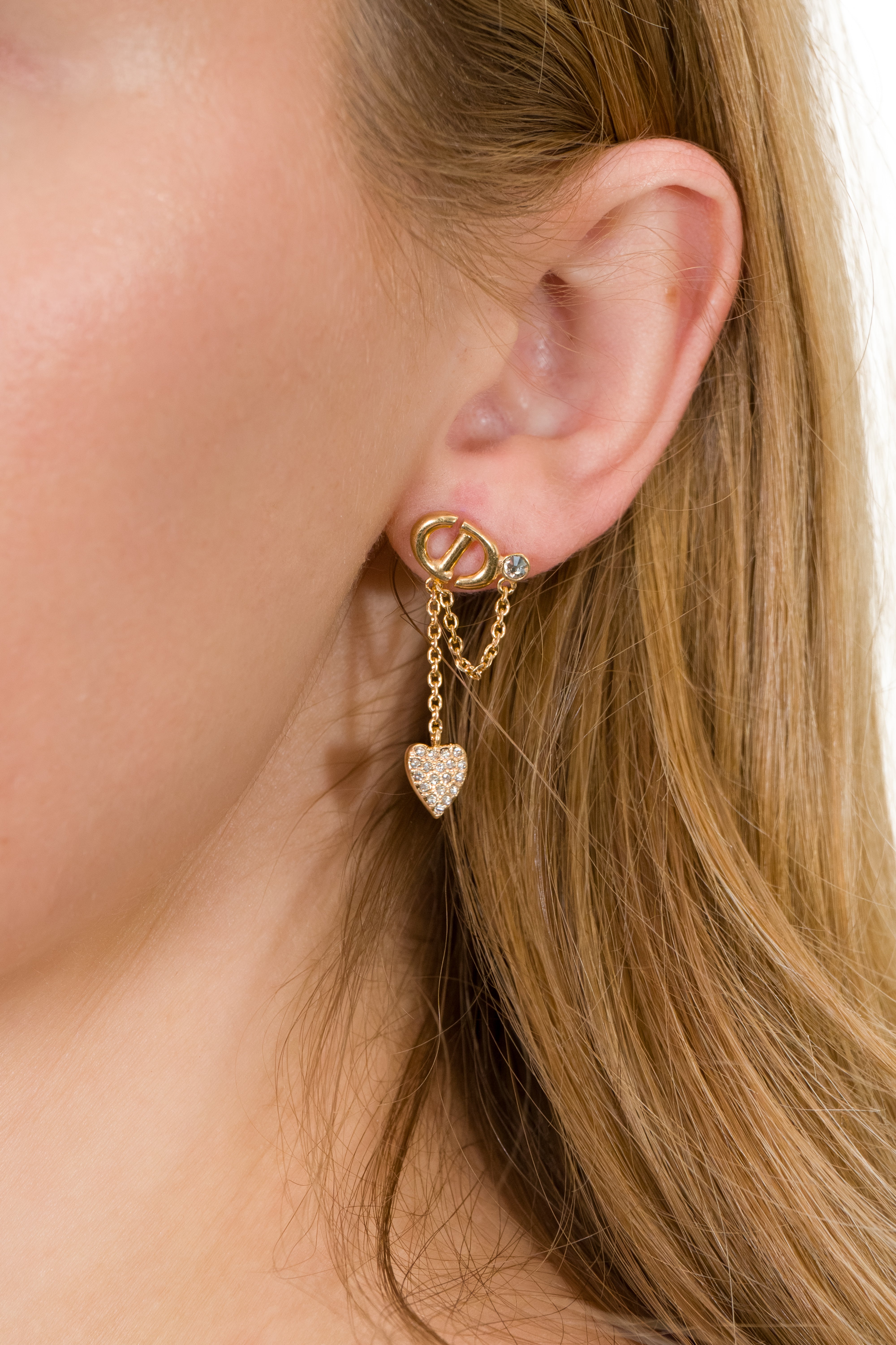 Christian Dior Petit CD Luck Earrings
