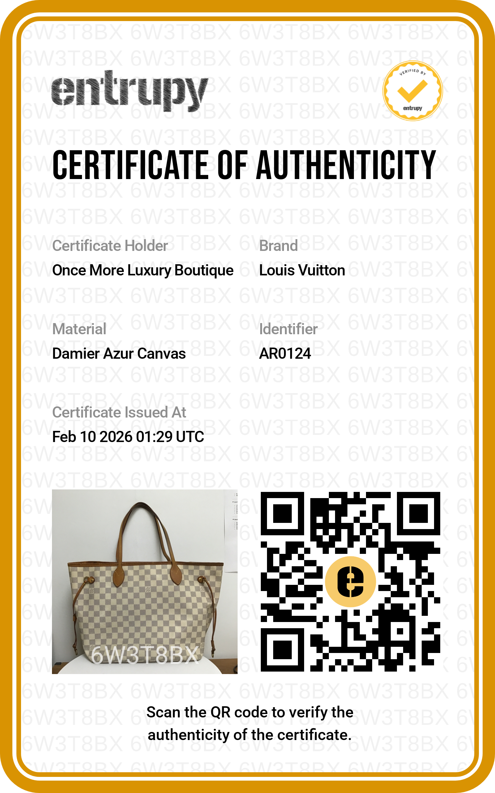 Louis Vuitton Damier Azur Neverfull MM