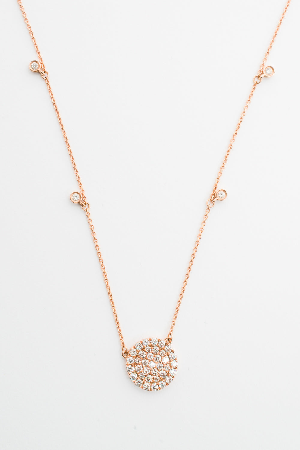 Diamond Rose Gold Necklace
