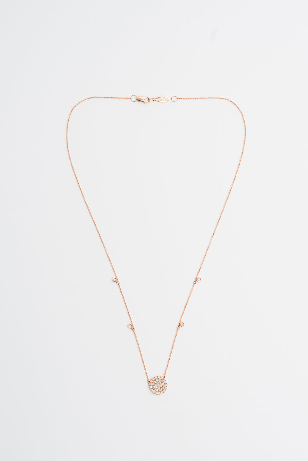 Diamond Rose Gold Necklace
