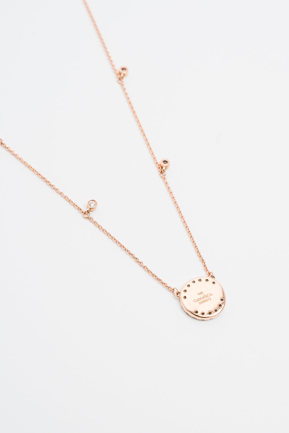 Diamond Rose Gold Necklace