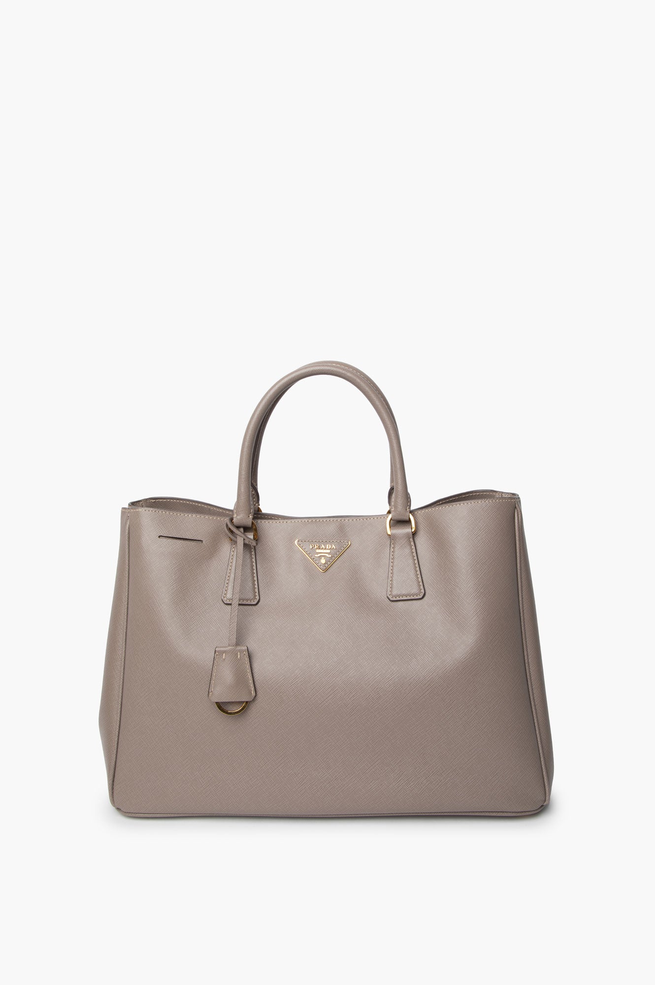 Prada Grey Saffiano Gardeners Tote Bag
