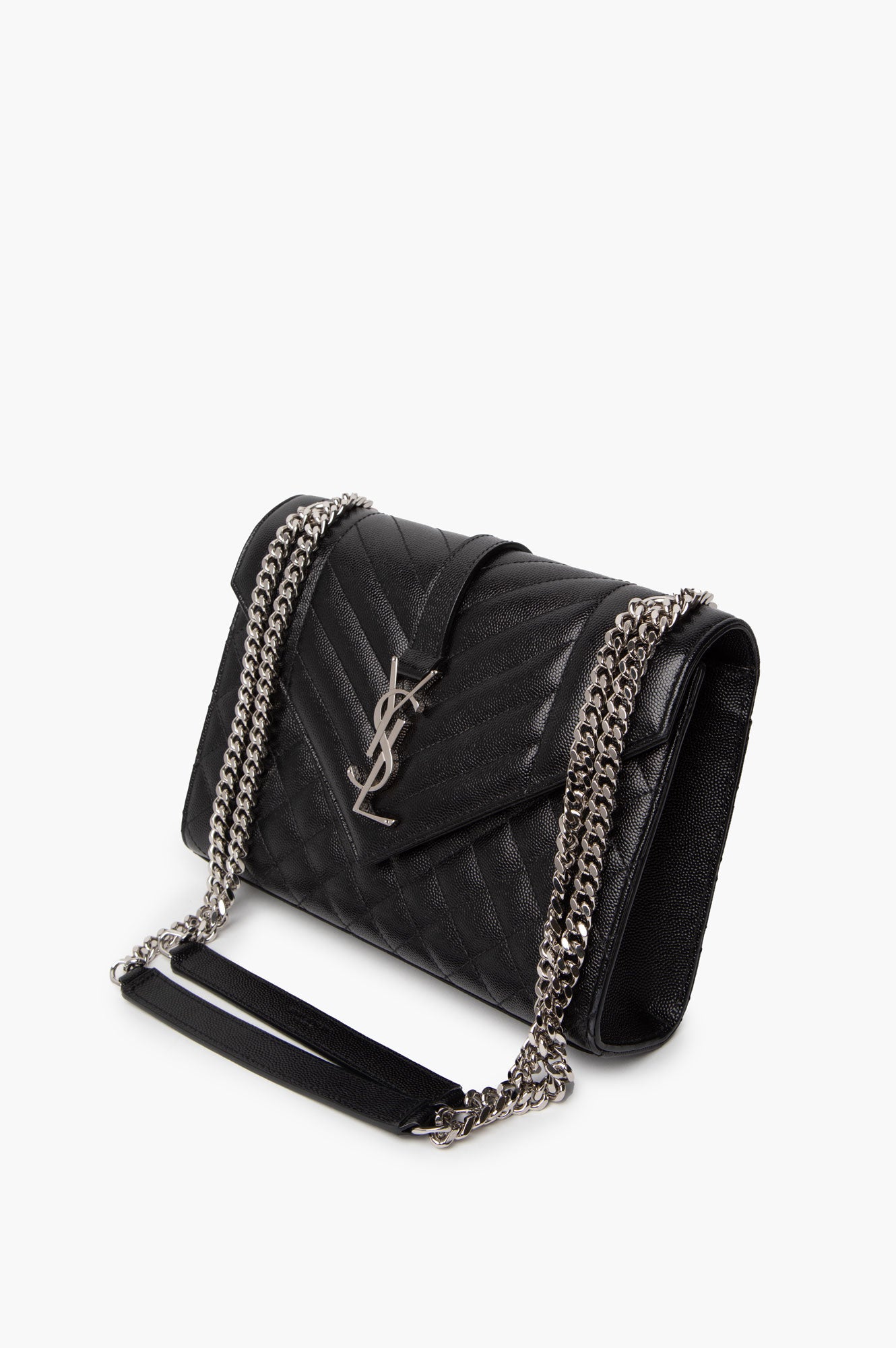 Saint Laurent Monogram Mix Matelasse Envelope Chain Bag side