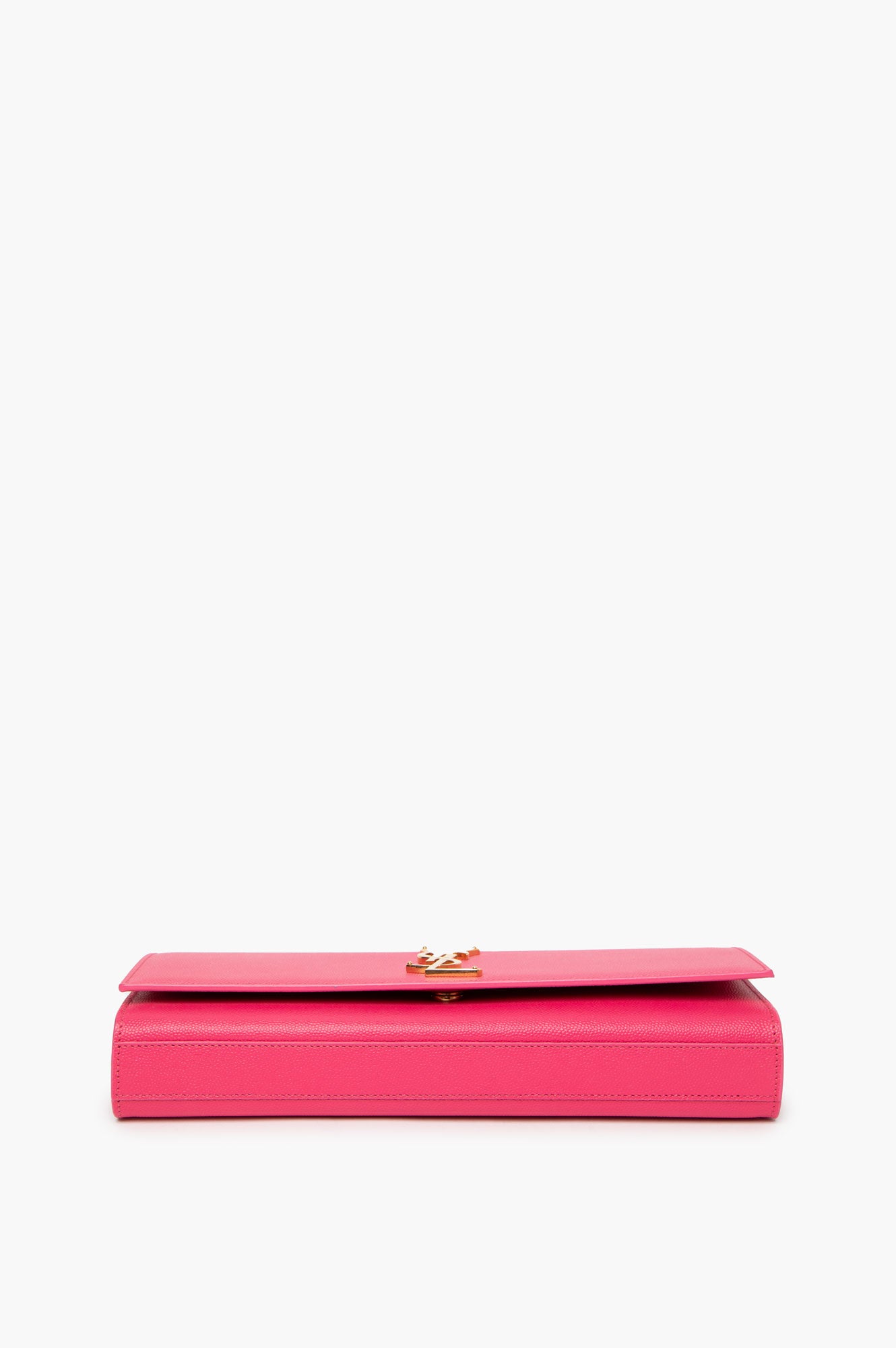 Saint Laurent Classic Monogram Cassandre Clutch Hot Pink - bottom