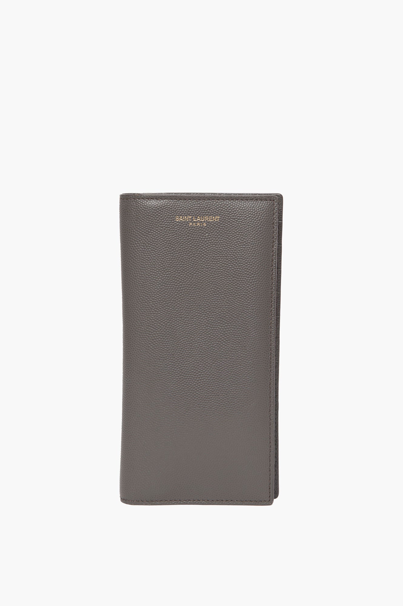 Saint Laurent Grey Continental Bifold Long Wallet