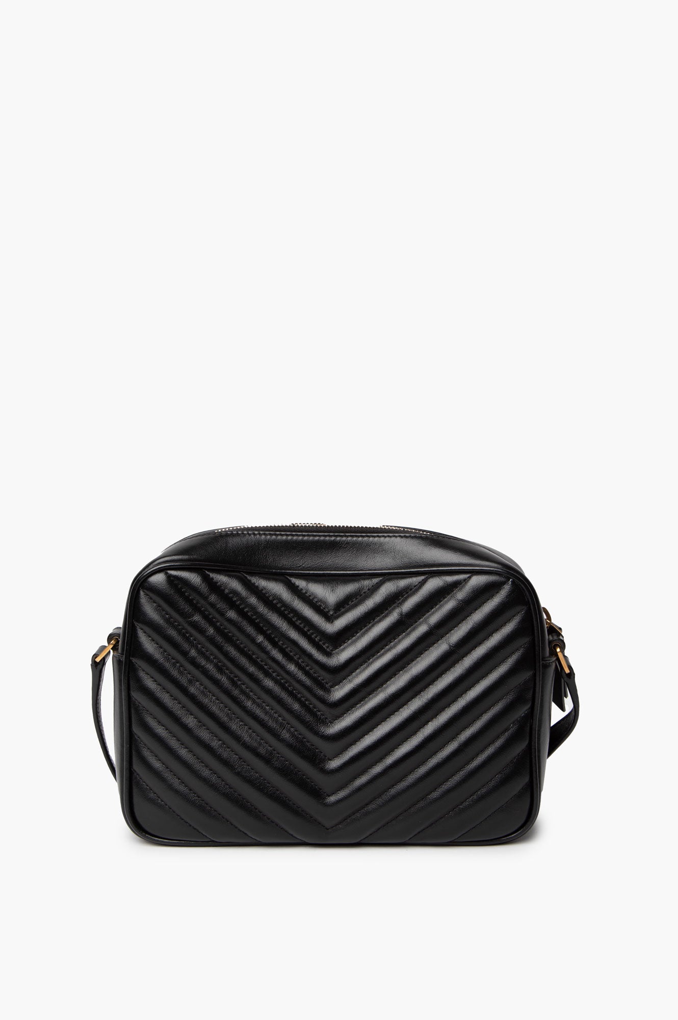 Saint Laurent Lou Black Leather Medium Camera Bag