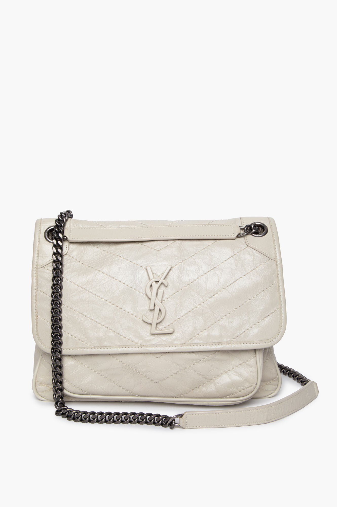 Saint Laurent Off White Medium Niki Bag