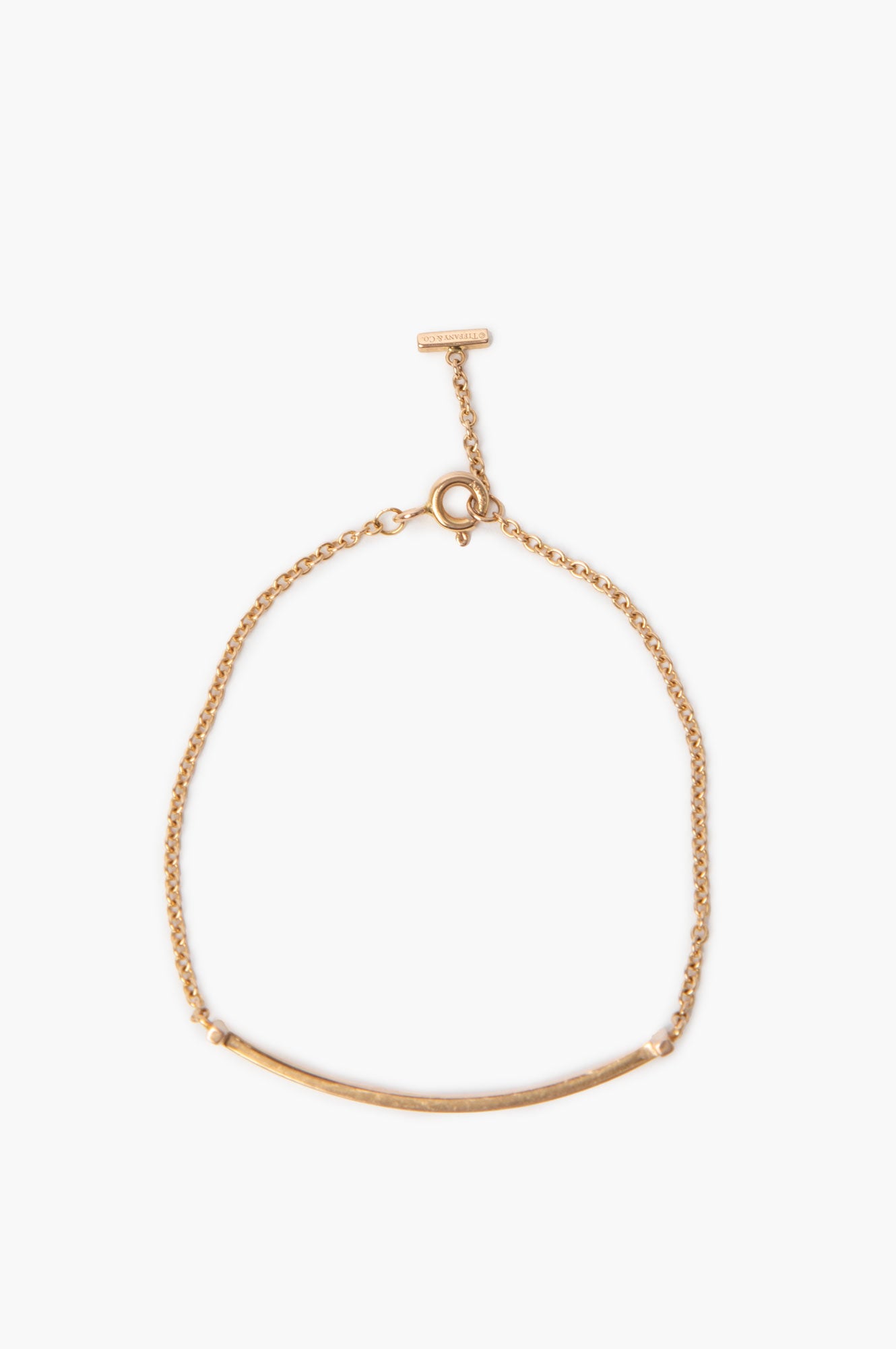 Tiffany & Co. 18k Rose Gold T Smile Bracelet