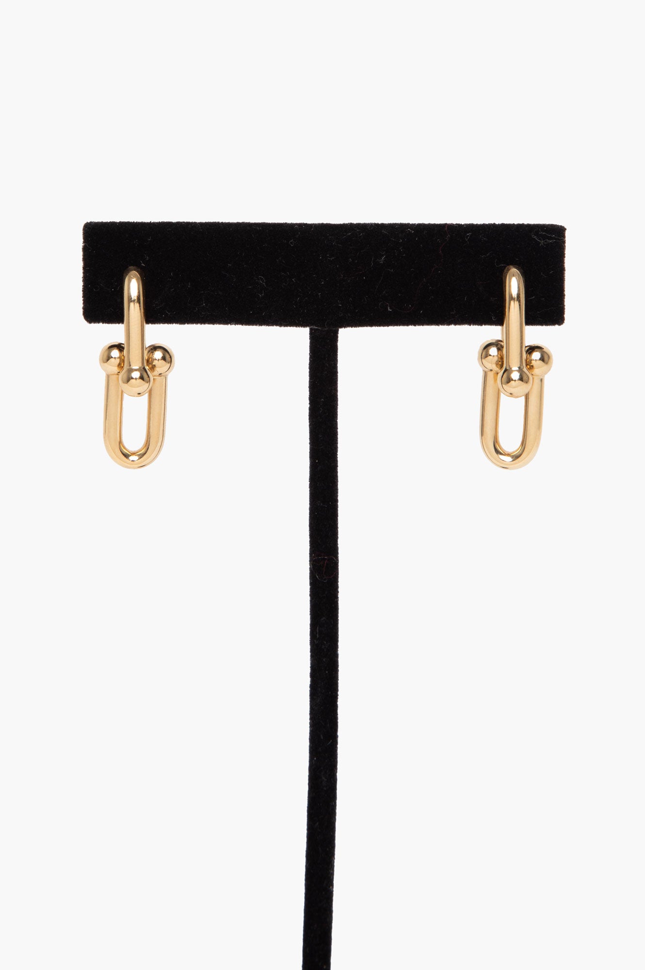 Tiffany & Co. 18k Yellow Gold Medium HardWare Link Earrings