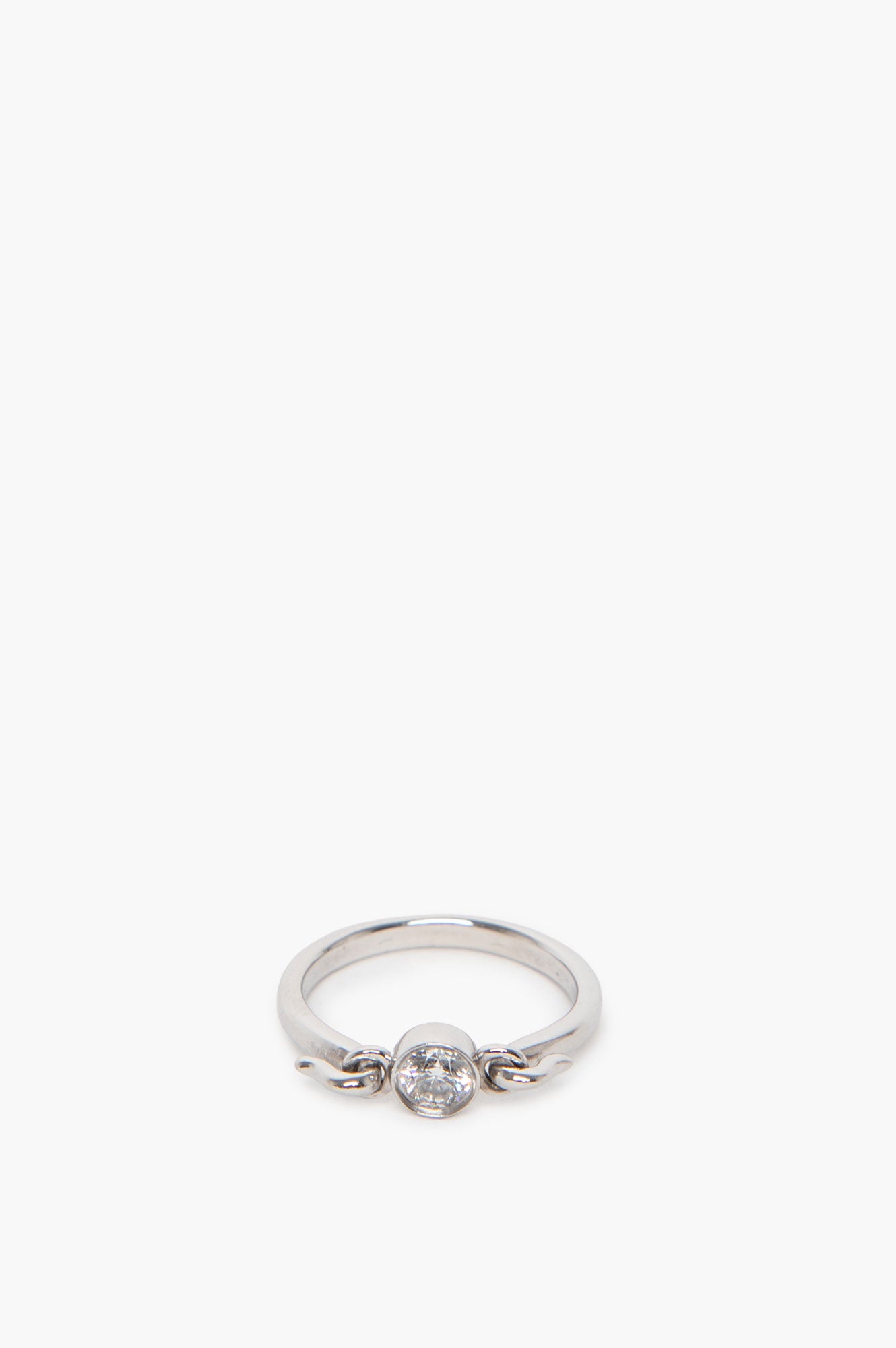 Tiffany & Co. Elsa Peretti 0.25 CTW Diamond Platinum Swan Ring Size 4.5