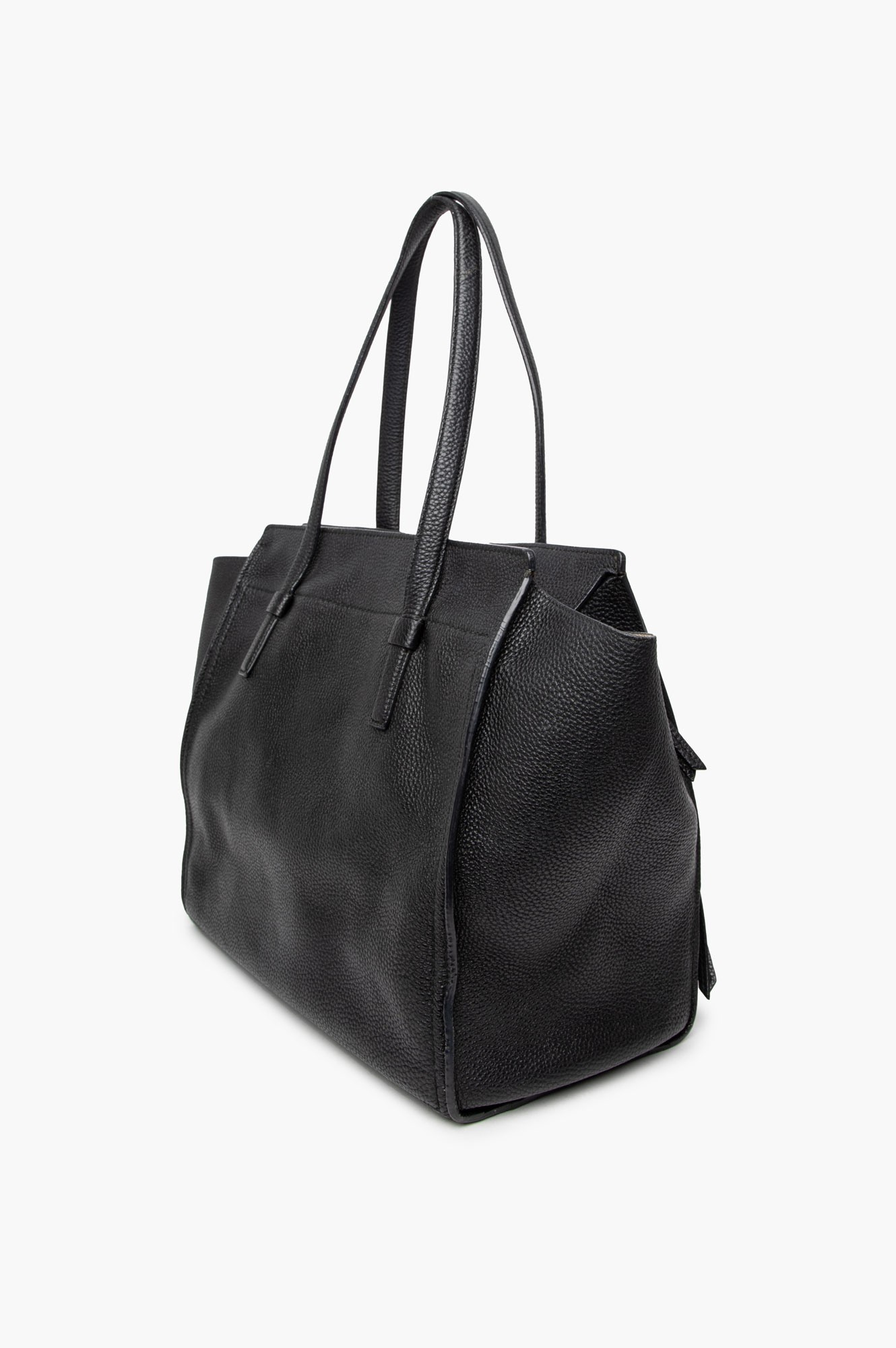 Salvatore Ferragamo Black Leather Tote