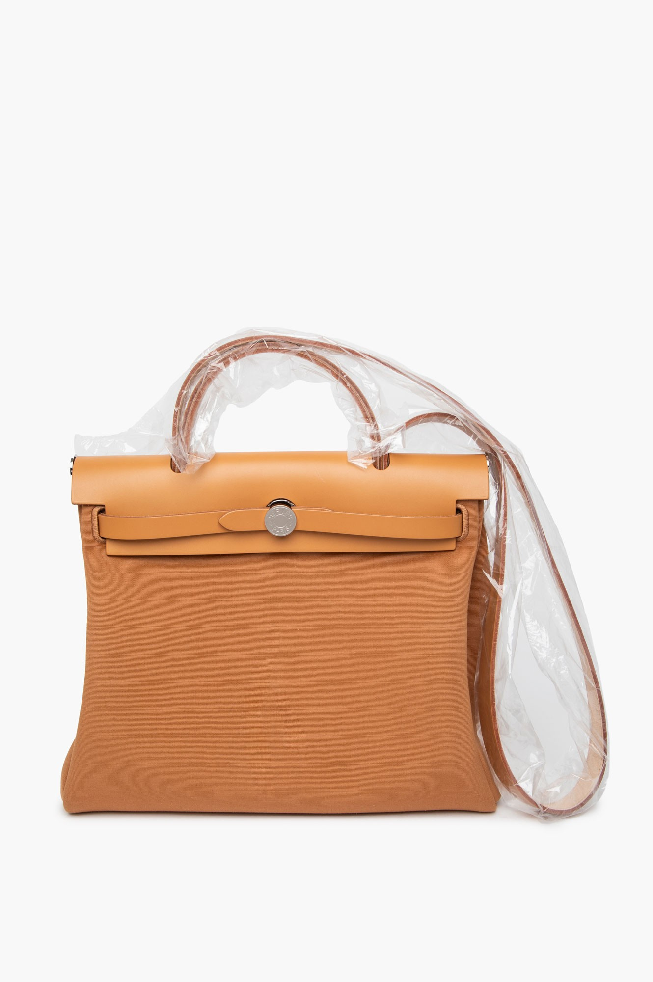 Hermes Naturel Sable Toile Militaire Palladium Herbag Zip 31