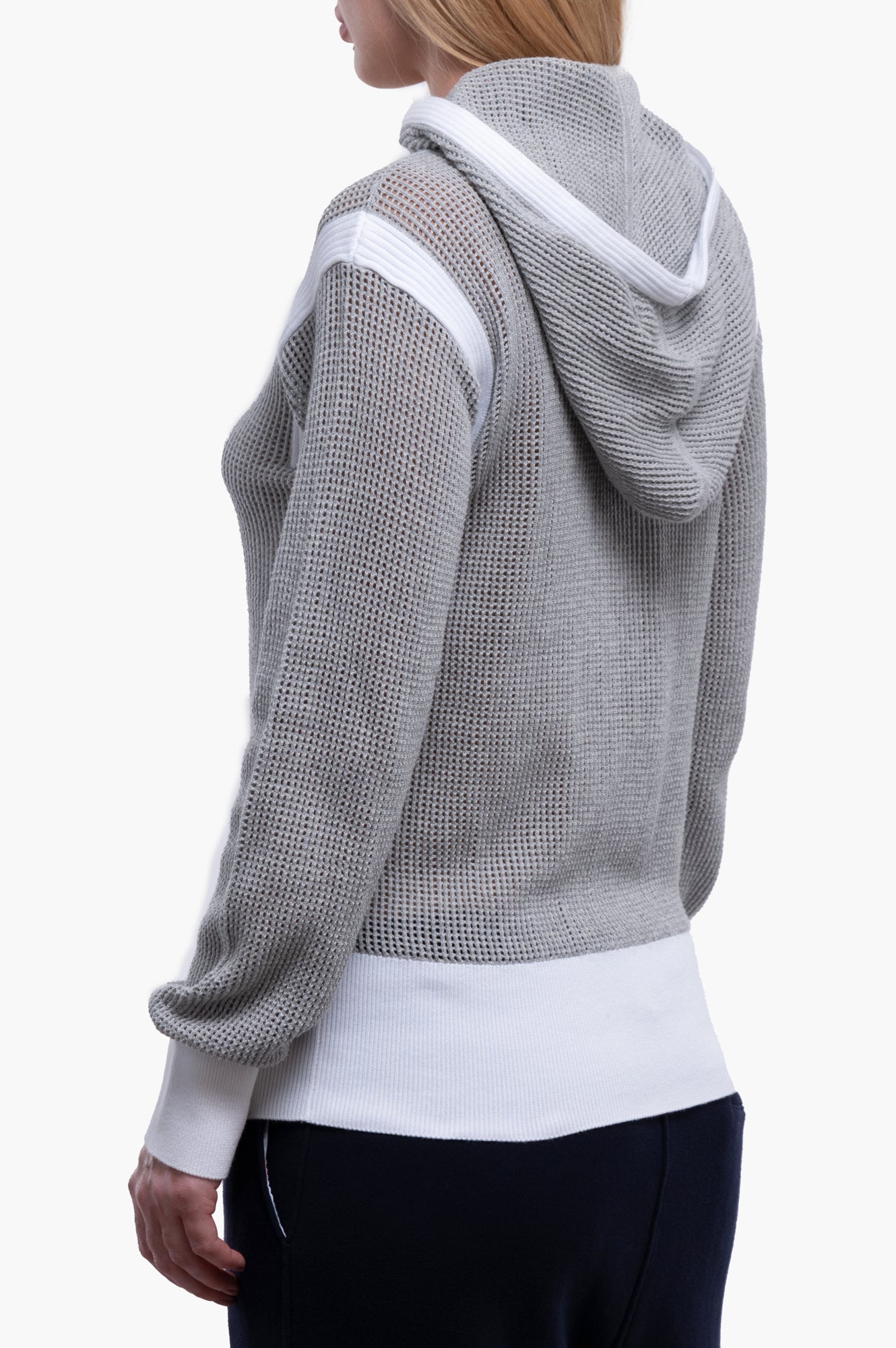 Chanel Grey CC Logo Cardigan Size M/38