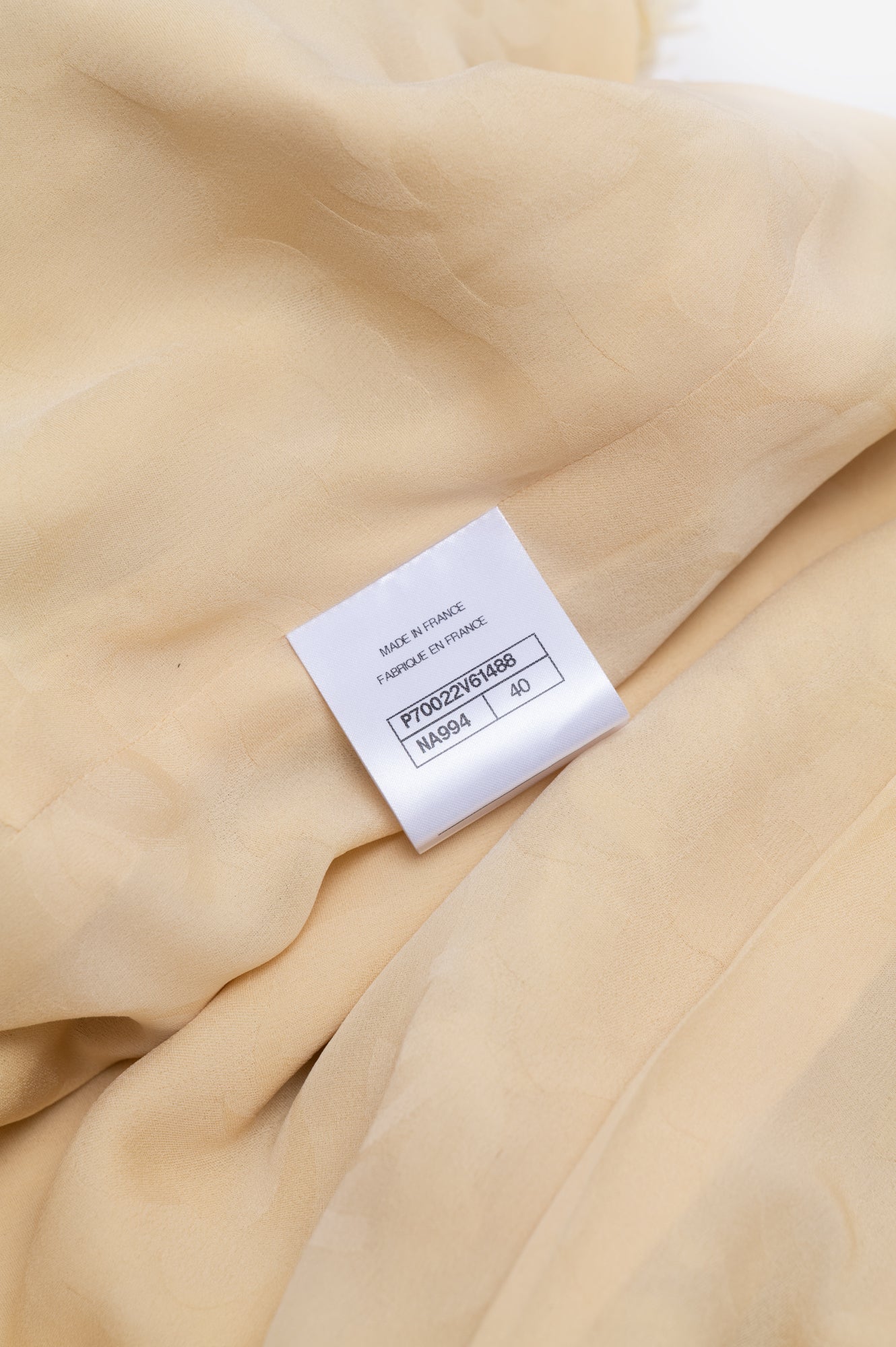 Chanel 2021 Runway Yellow Jacket Size L/40