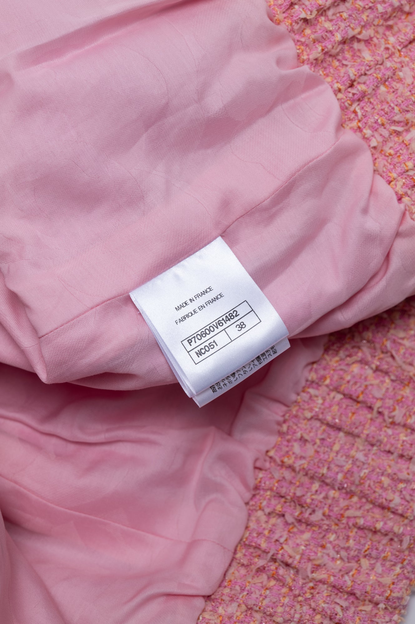 Chanel 2021S Pink Fantasy Tweed Vest Size 38/M