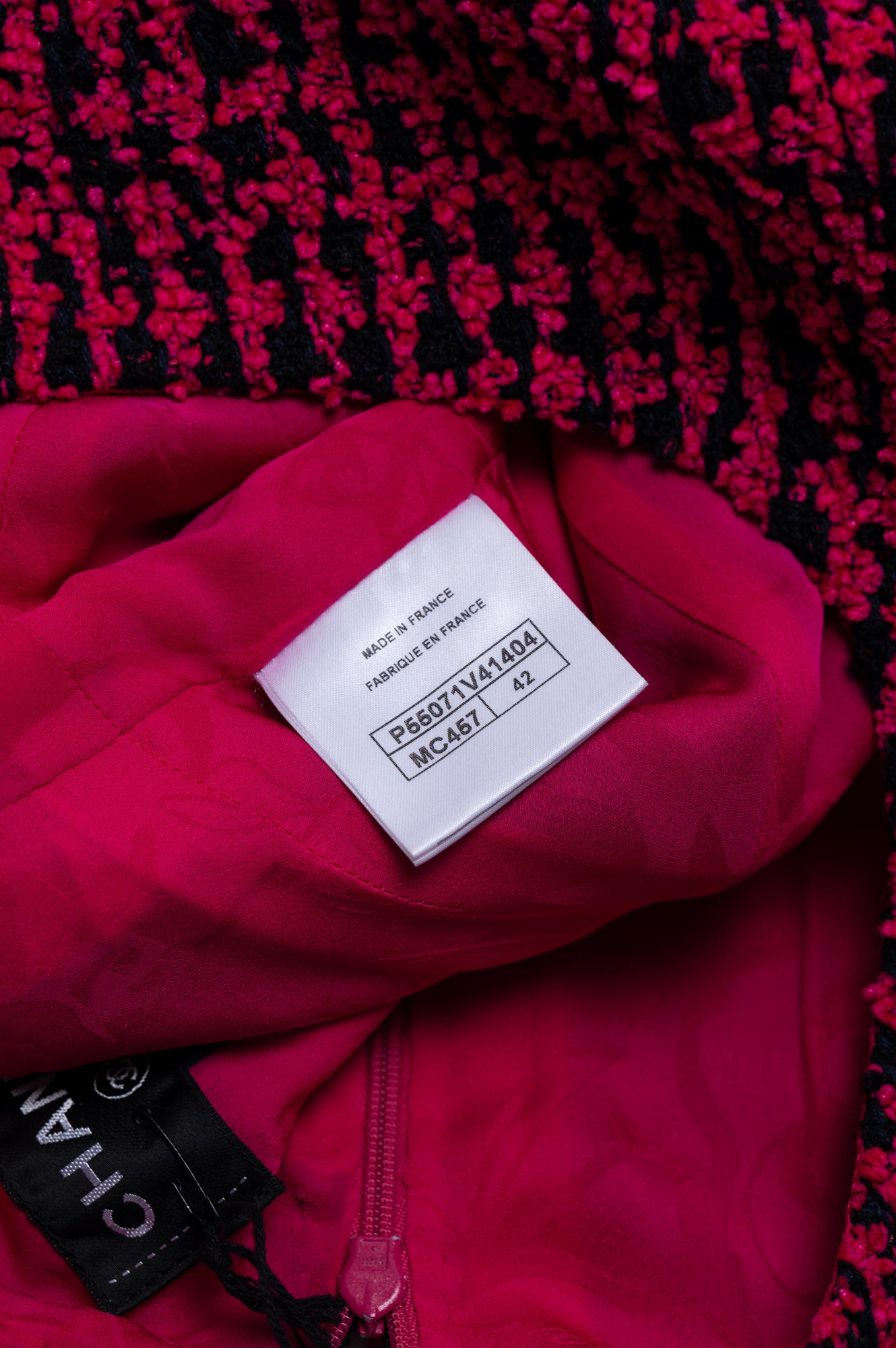 Chanel Pink Tweed 2016F Runway Dress Size 42